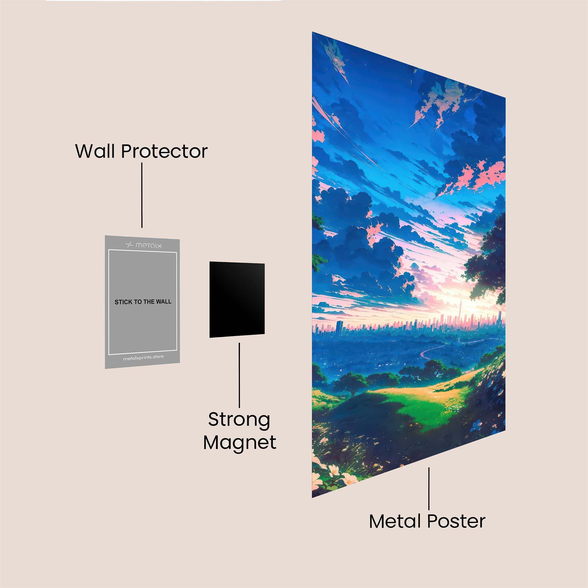 Skyward Bliss Safe Wall Magnetic / M
