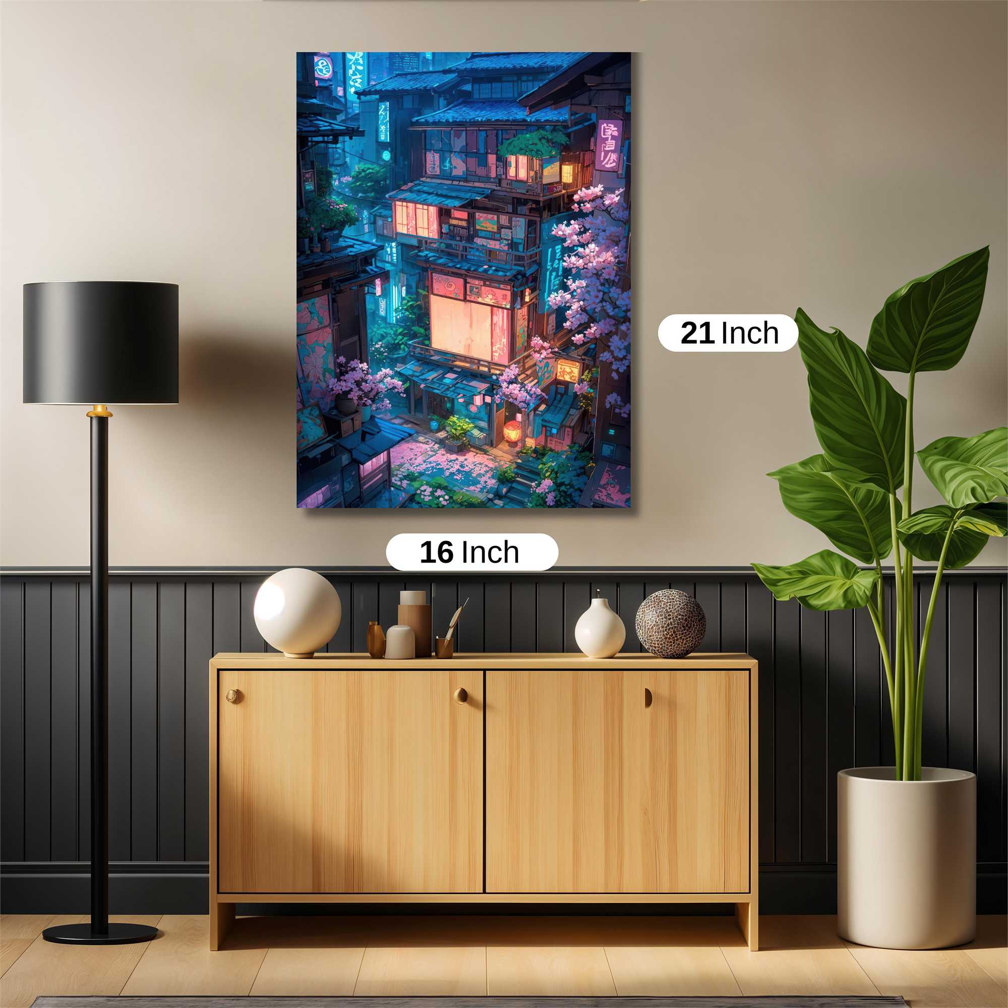 Neon Serenity Safe Wall Magnetic / M