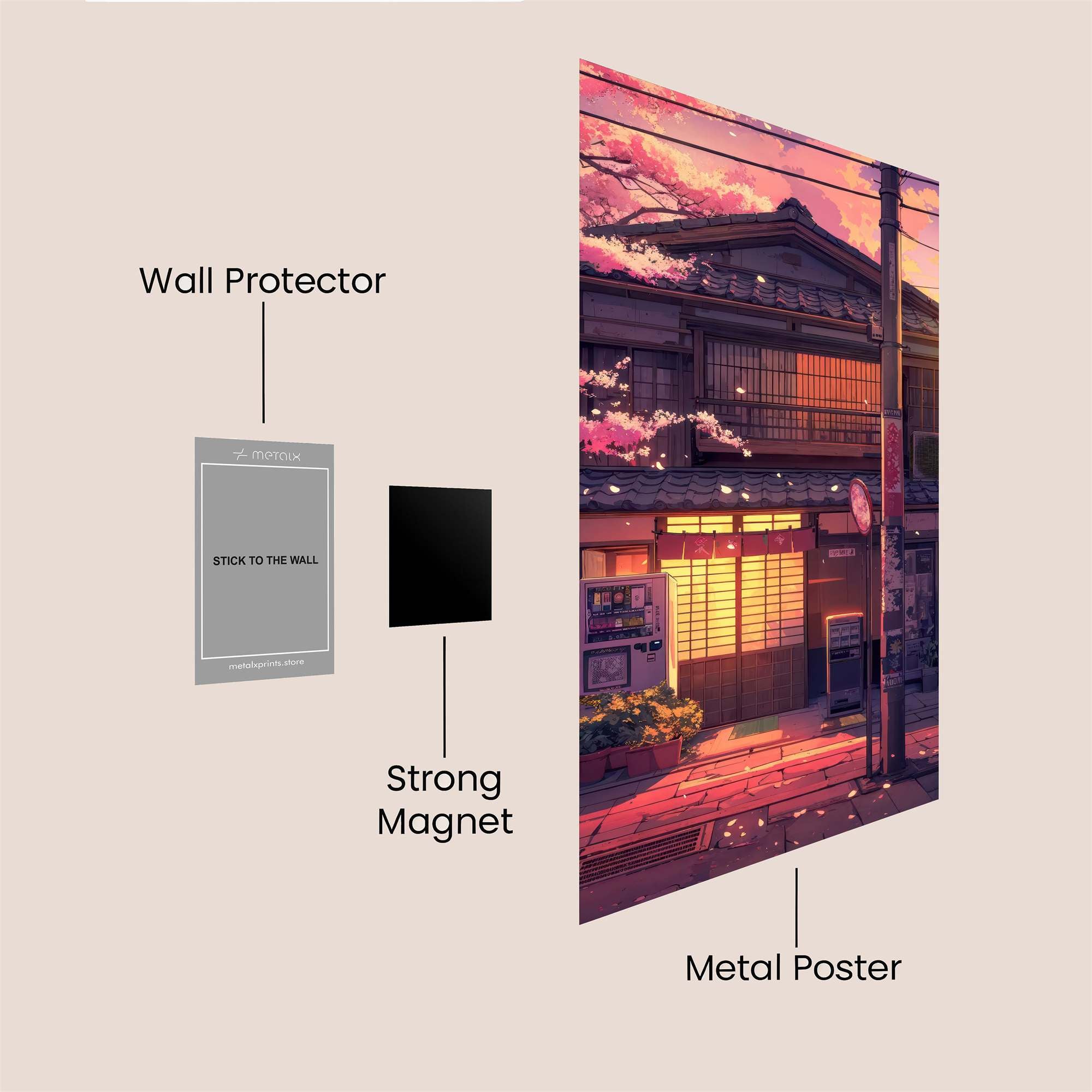 Sakura Serenity Safe Wall Magnetic / M