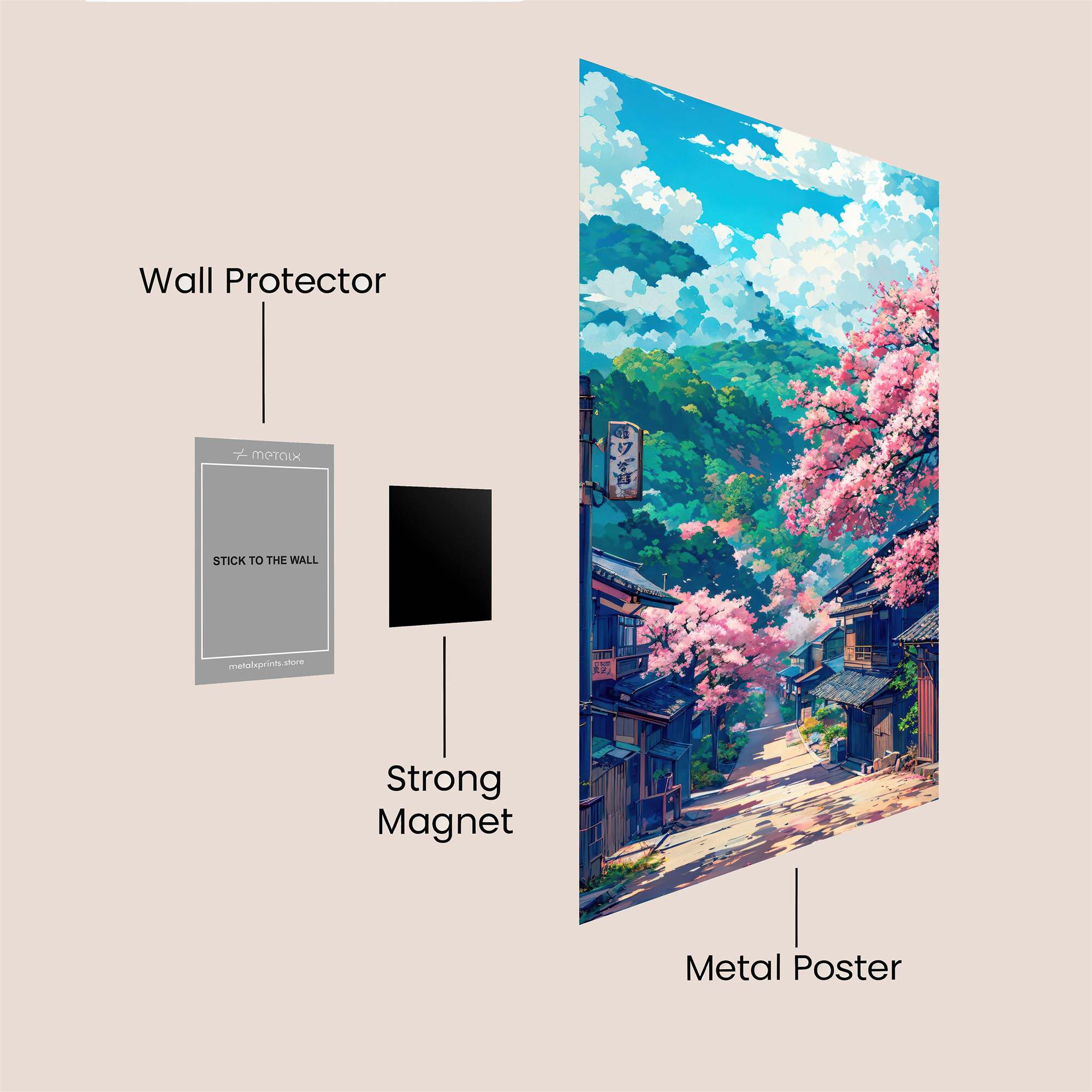 Sakura Serenity Safe Wall Magnetic / M