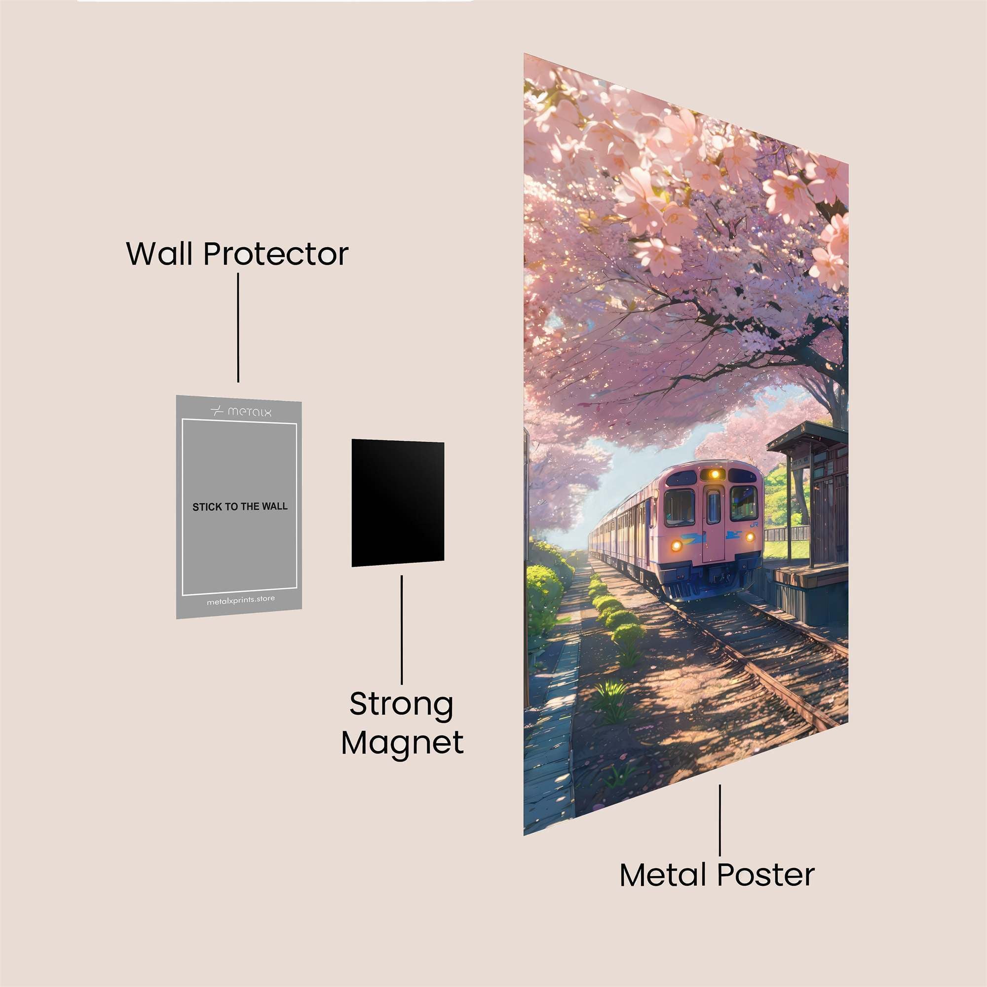 Cherry Serenity Safe Wall Magnetic / M