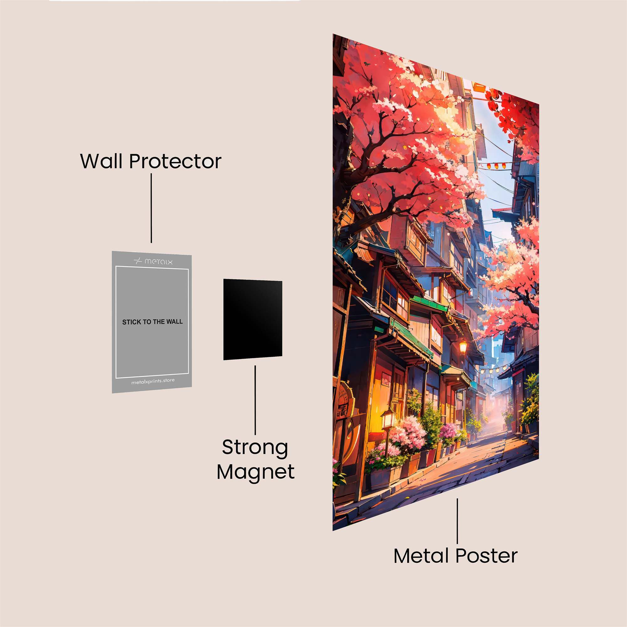Sakura Serenity Safe Wall Magnetic / M