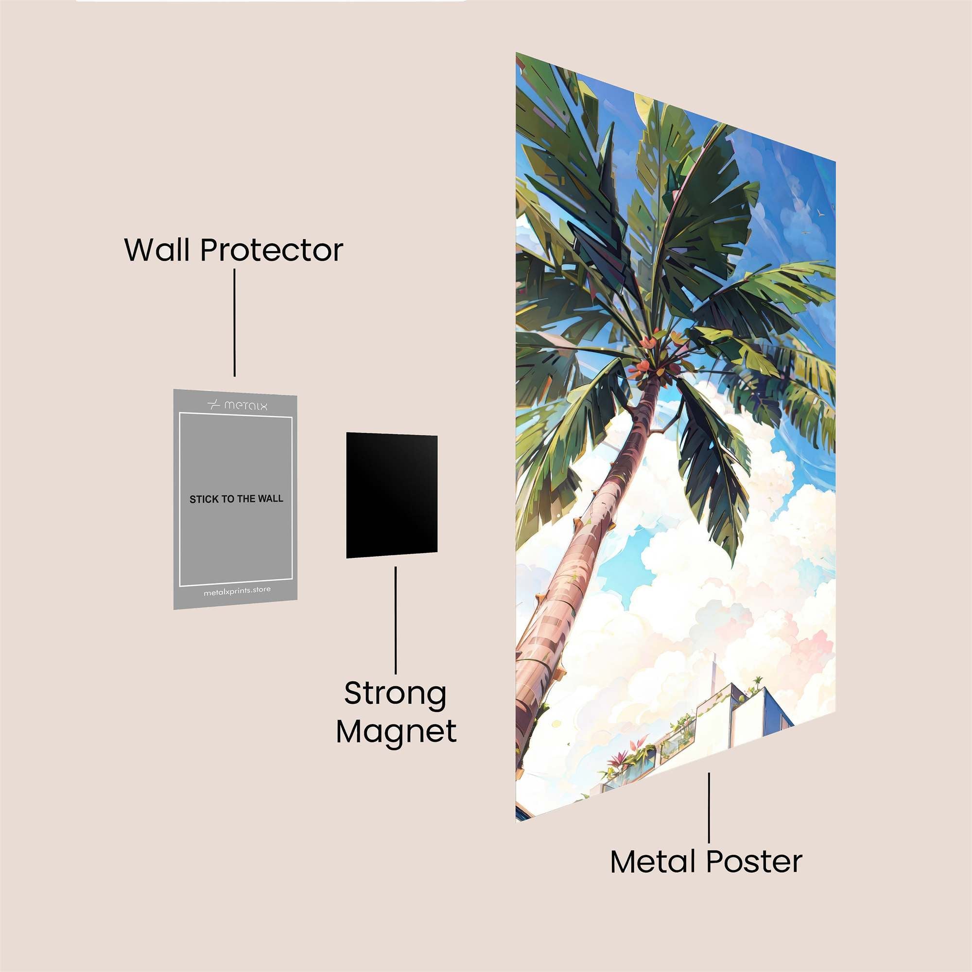 Palm Serenity Safe Wall Magnetic / M