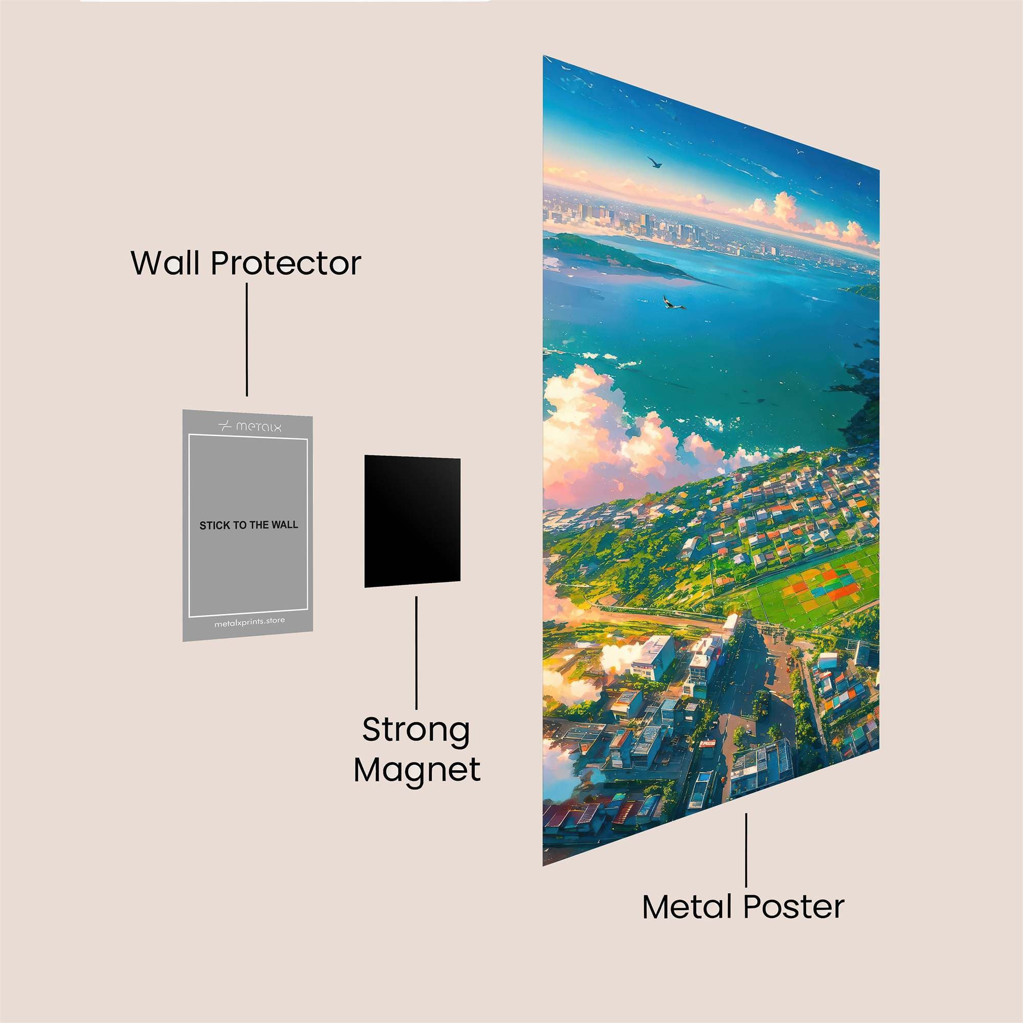 Tokyo Tranquil Safe Wall Magnetic / M