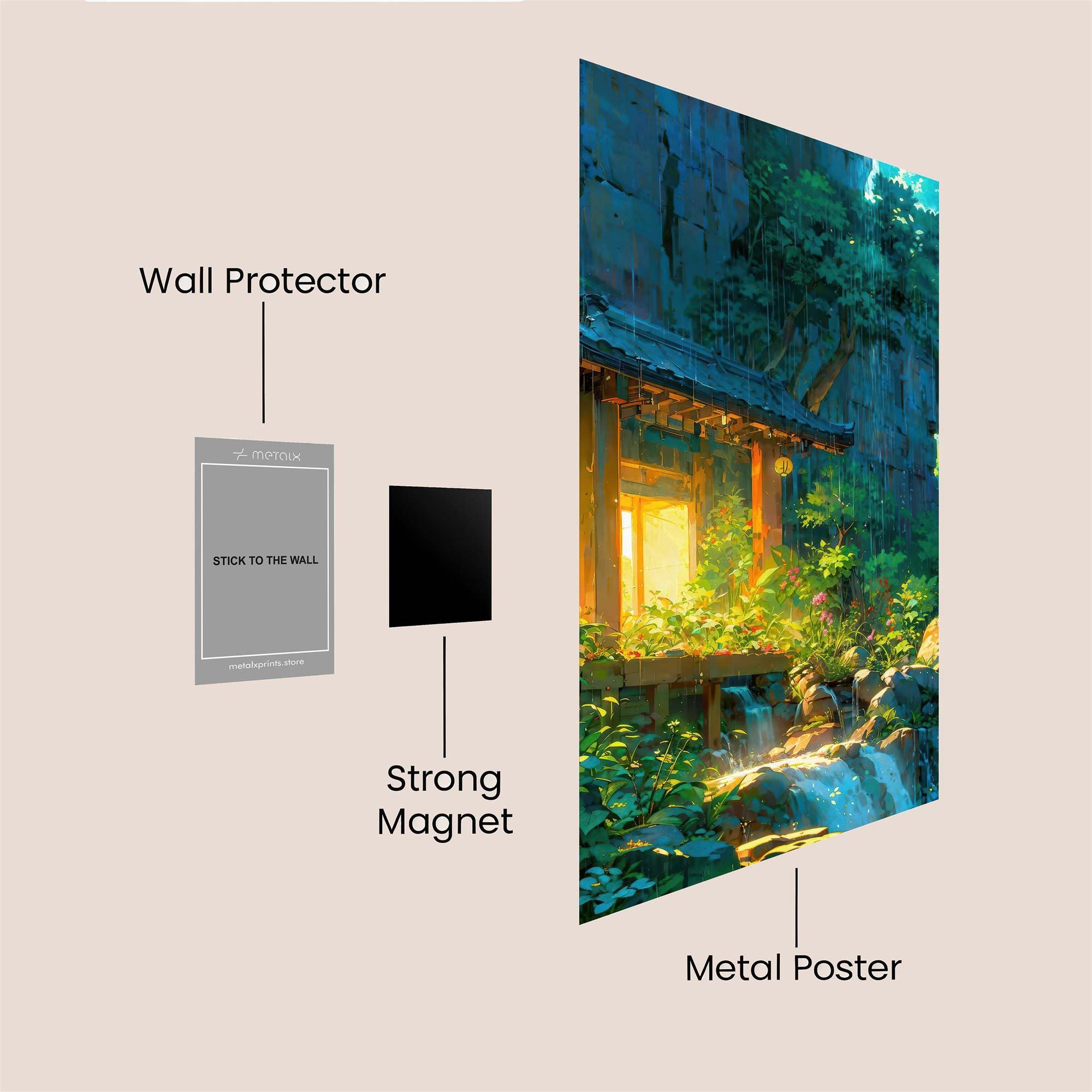 Hidden Serenity Safe Wall Magnetic / M