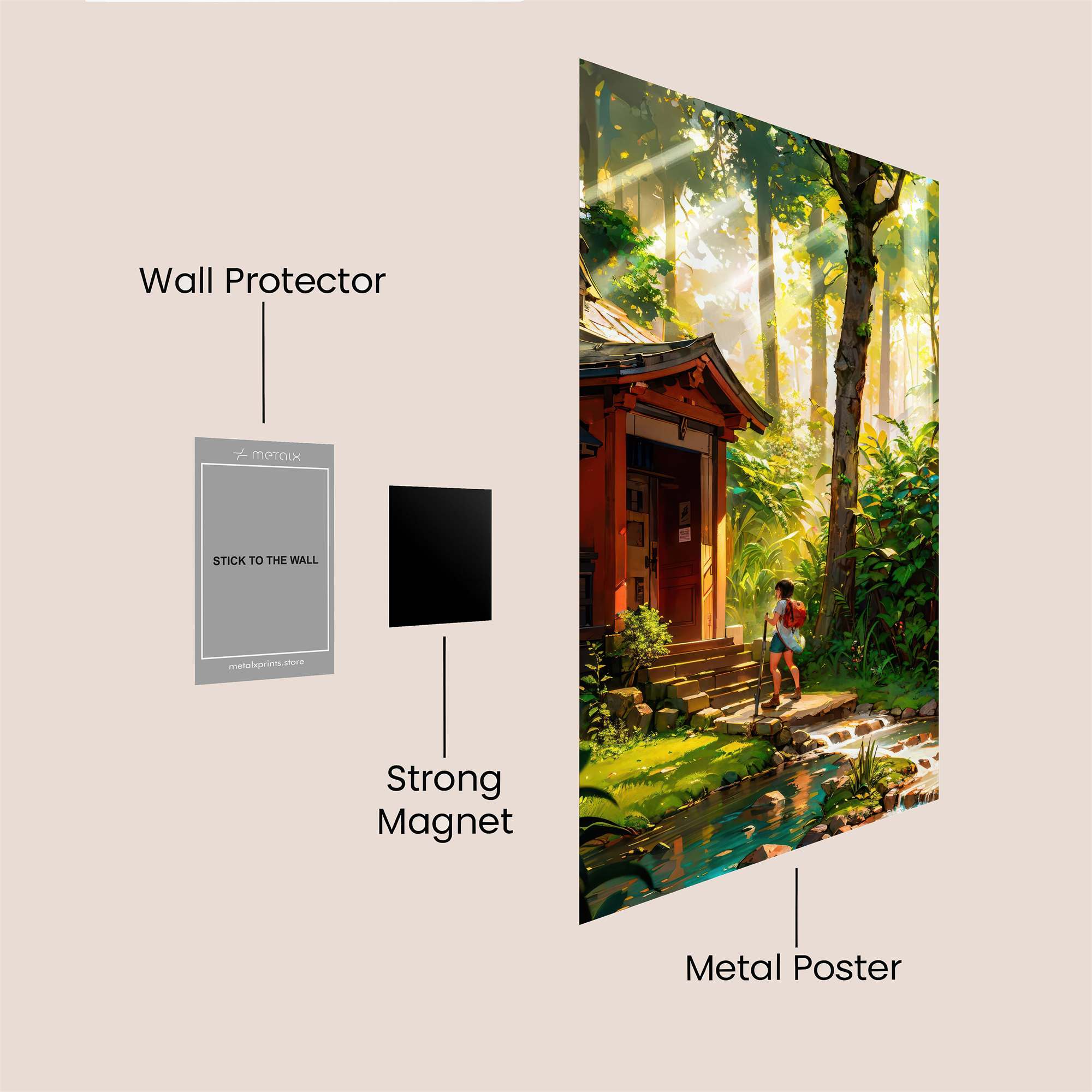 Forest Serenity Safe Wall Magnetic / M
