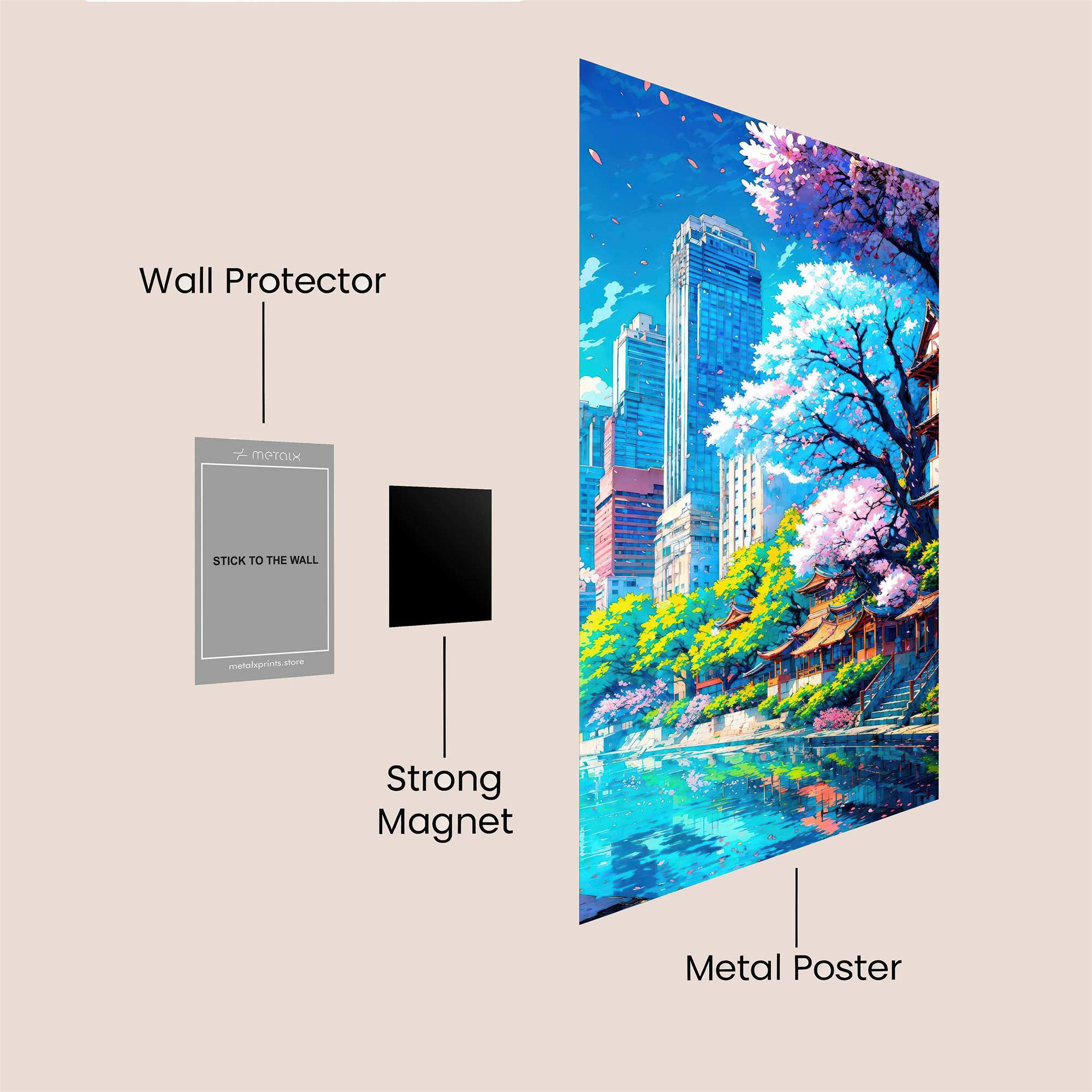 Tokyo Tranquil Safe Wall Magnetic / M