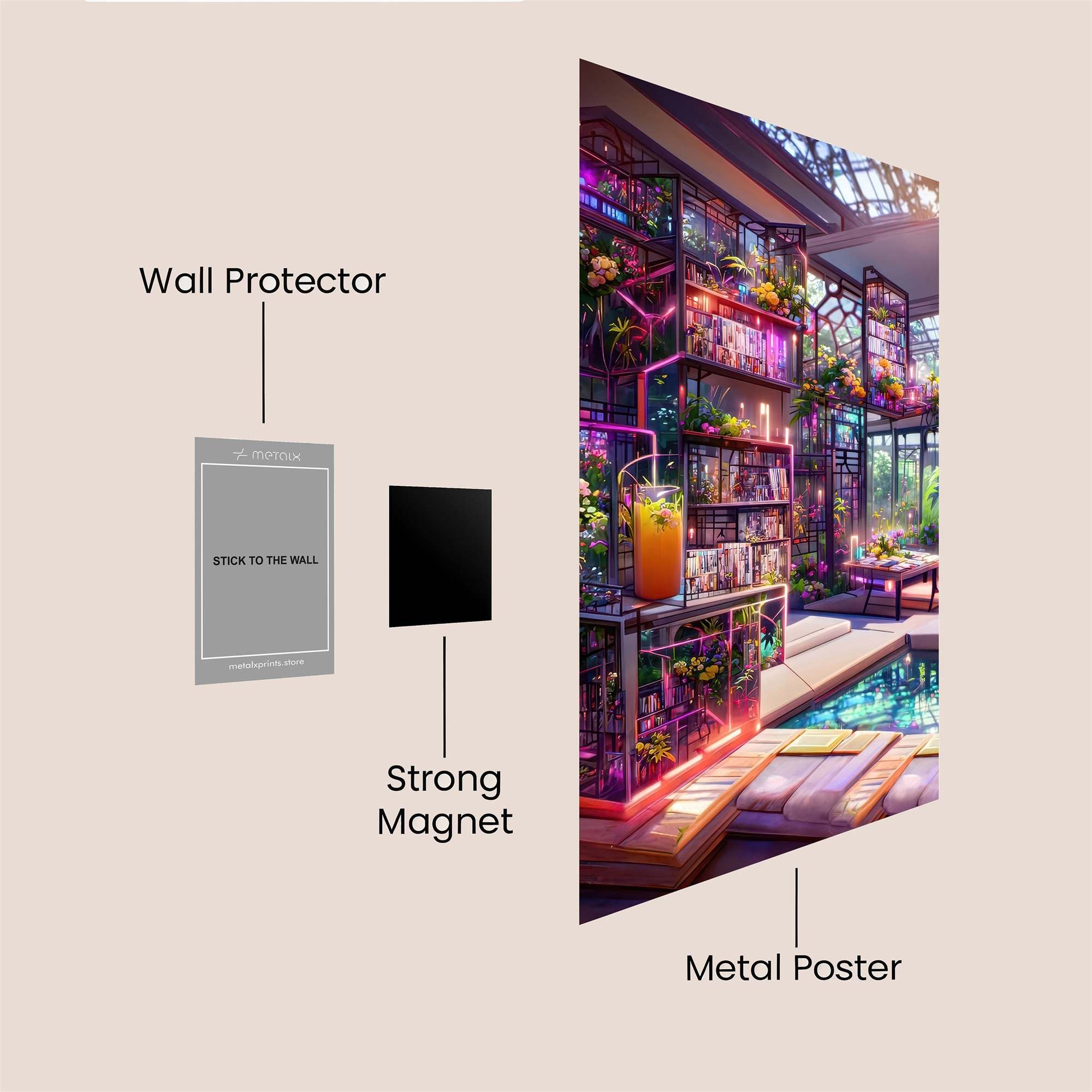 Botanical Bliss Safe Wall Magnetic / M