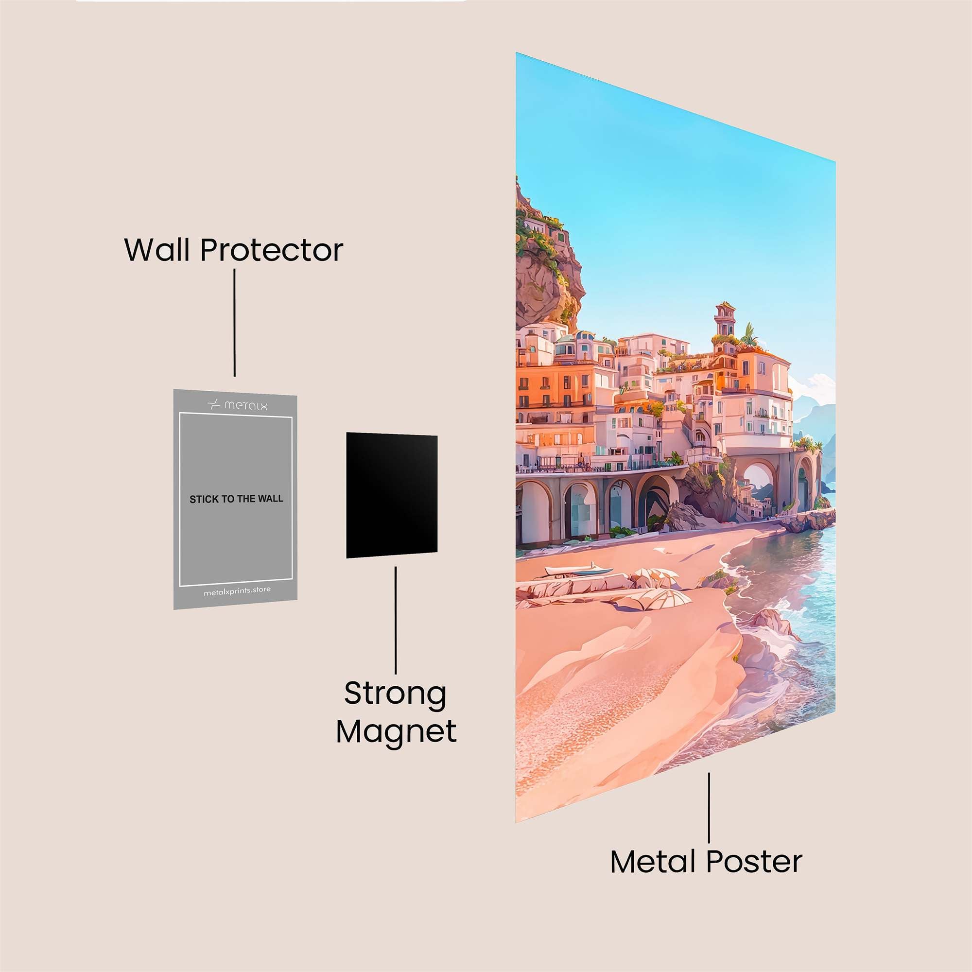 Positano Serenity Safe Wall Magnetic / M