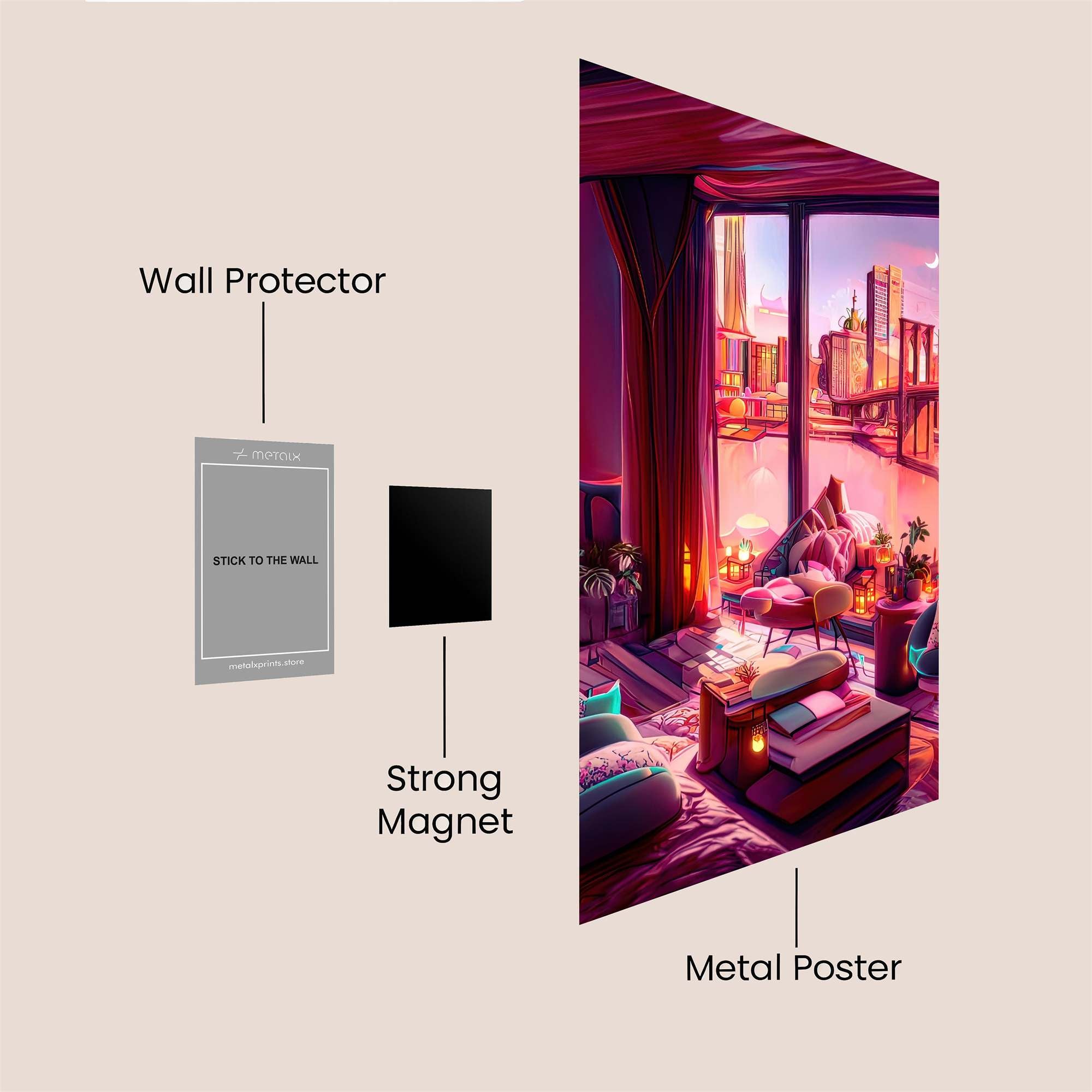 Brooklyn Serenity Safe Wall Magnetic / M