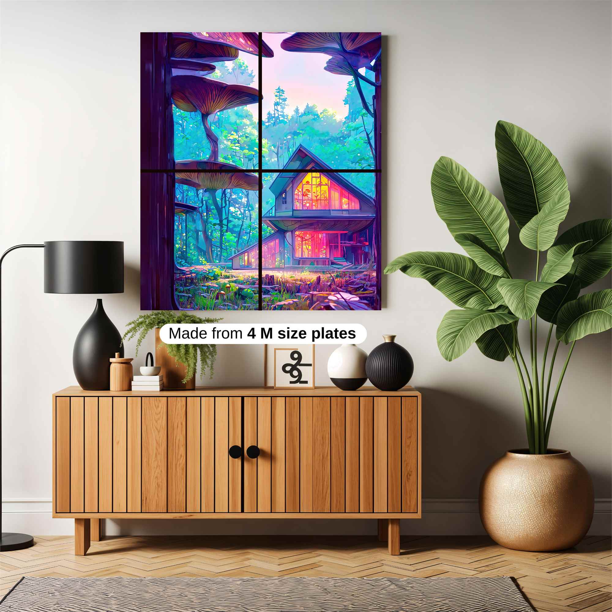 Mushroom Serenity Safe Wall Magnetic / M
