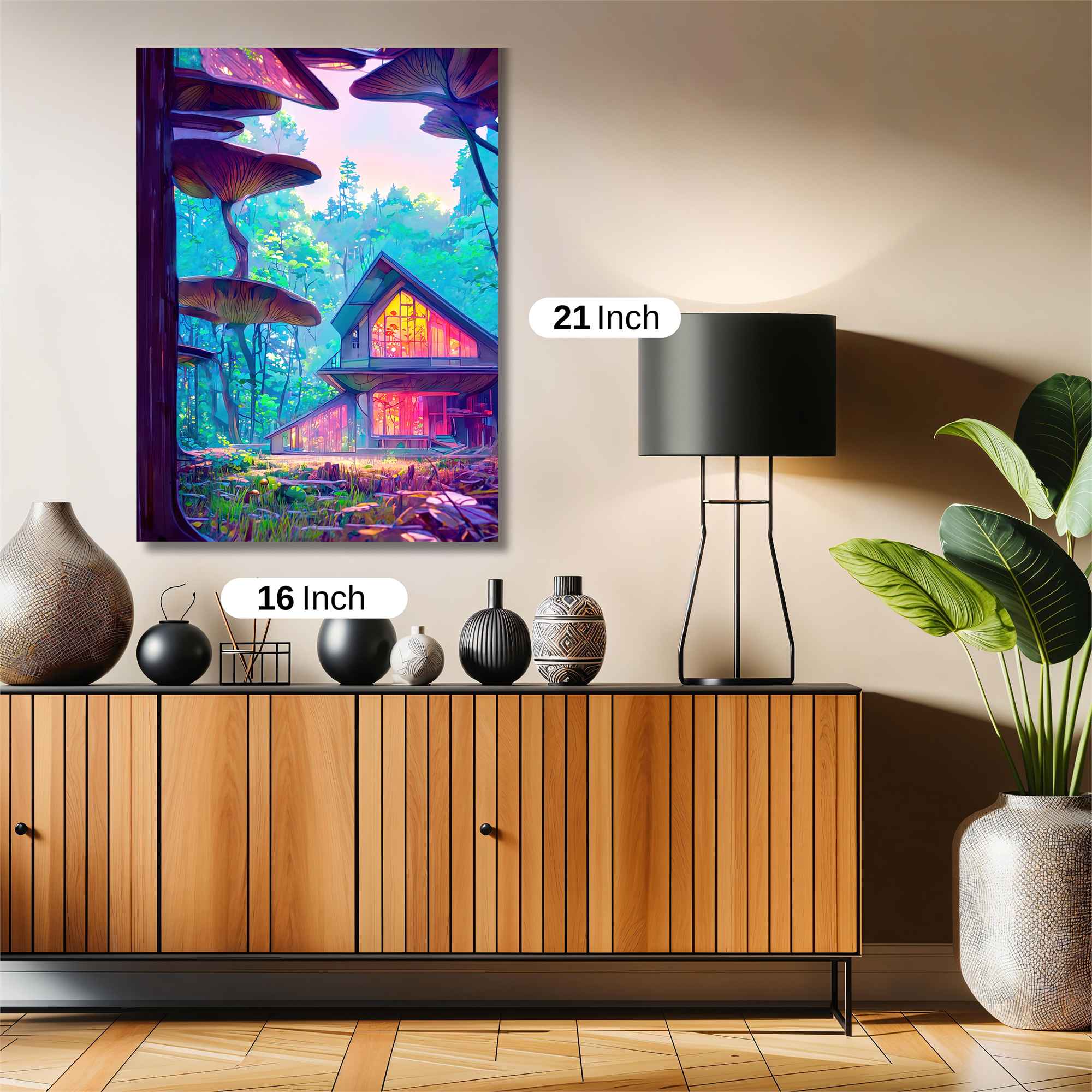 Mushroom Serenity Safe Wall Magnetic / M