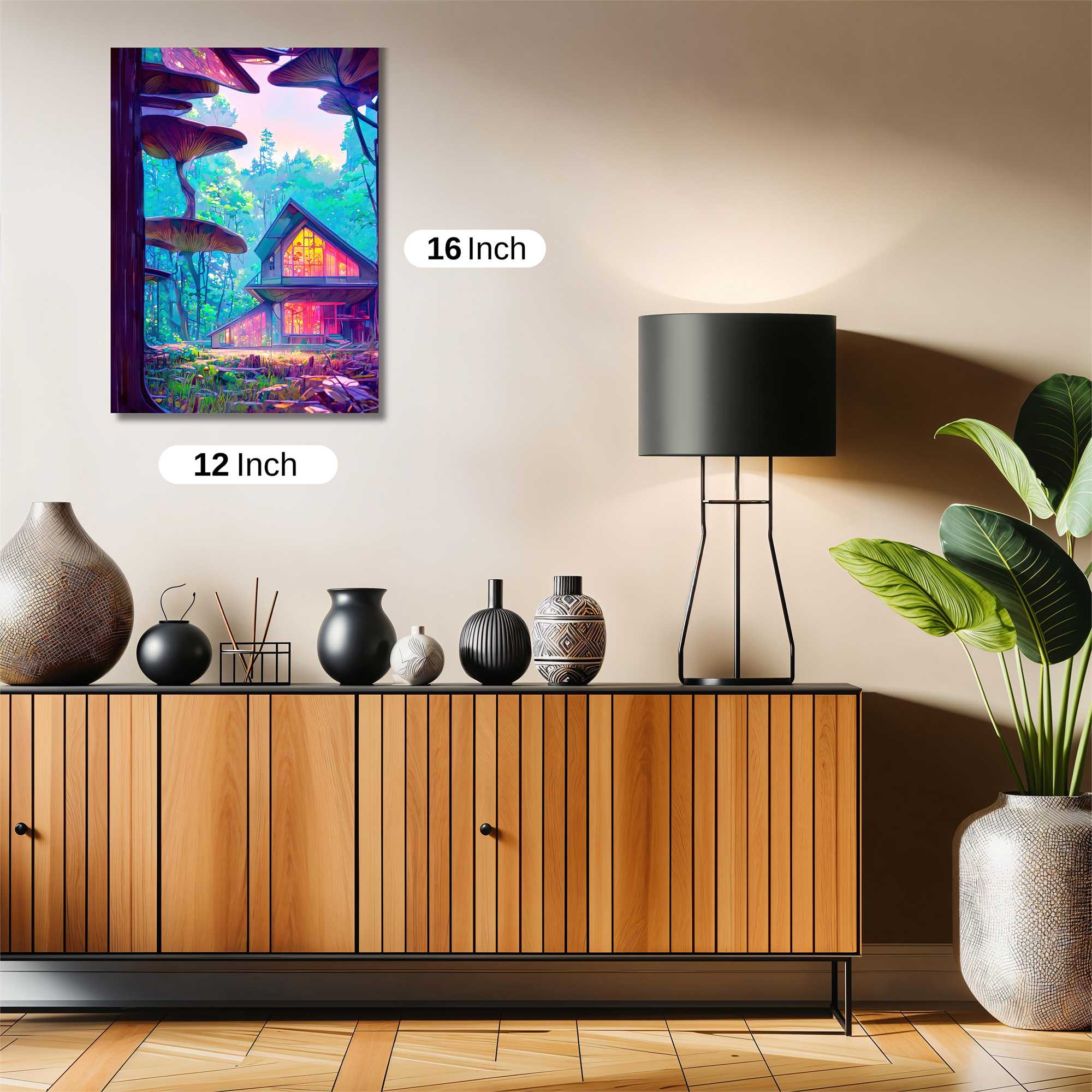 Mushroom Serenity Safe Wall Magnetic / M