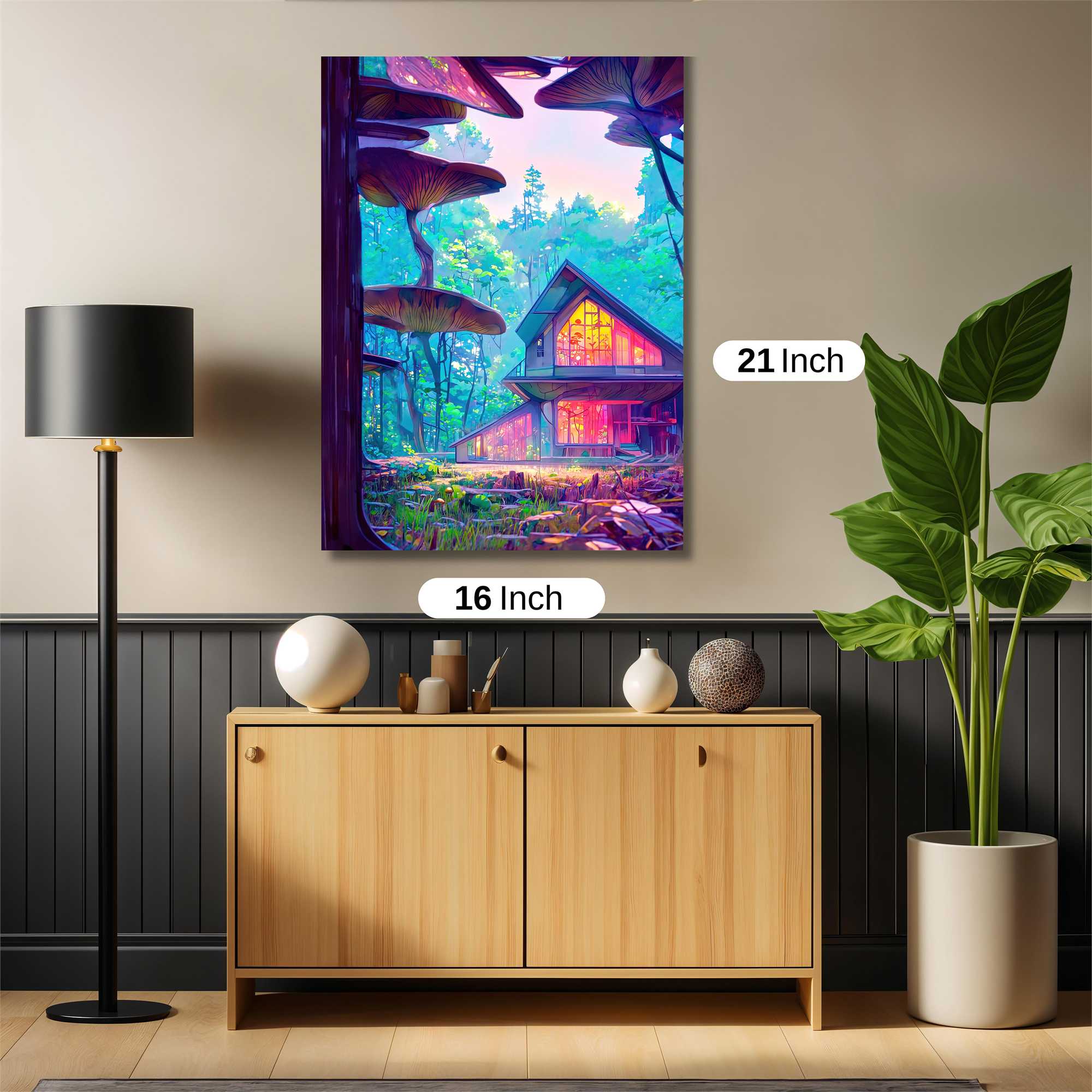 Mushroom Serenity Safe Wall Magnetic / M