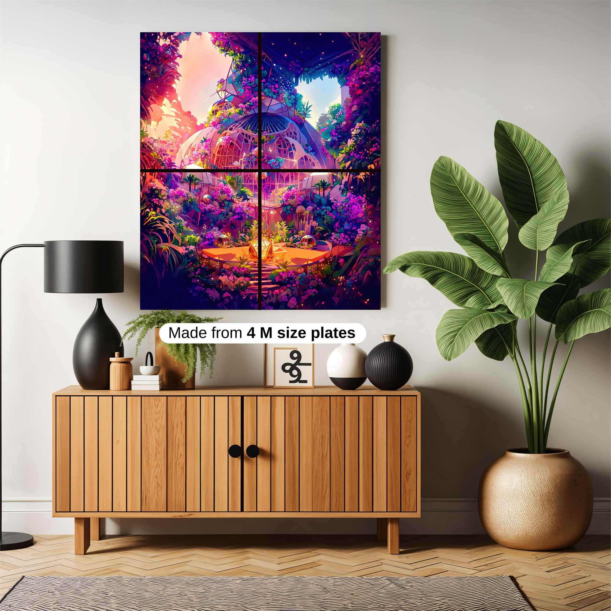 Floral Rapture Safe Wall Magnetic / M