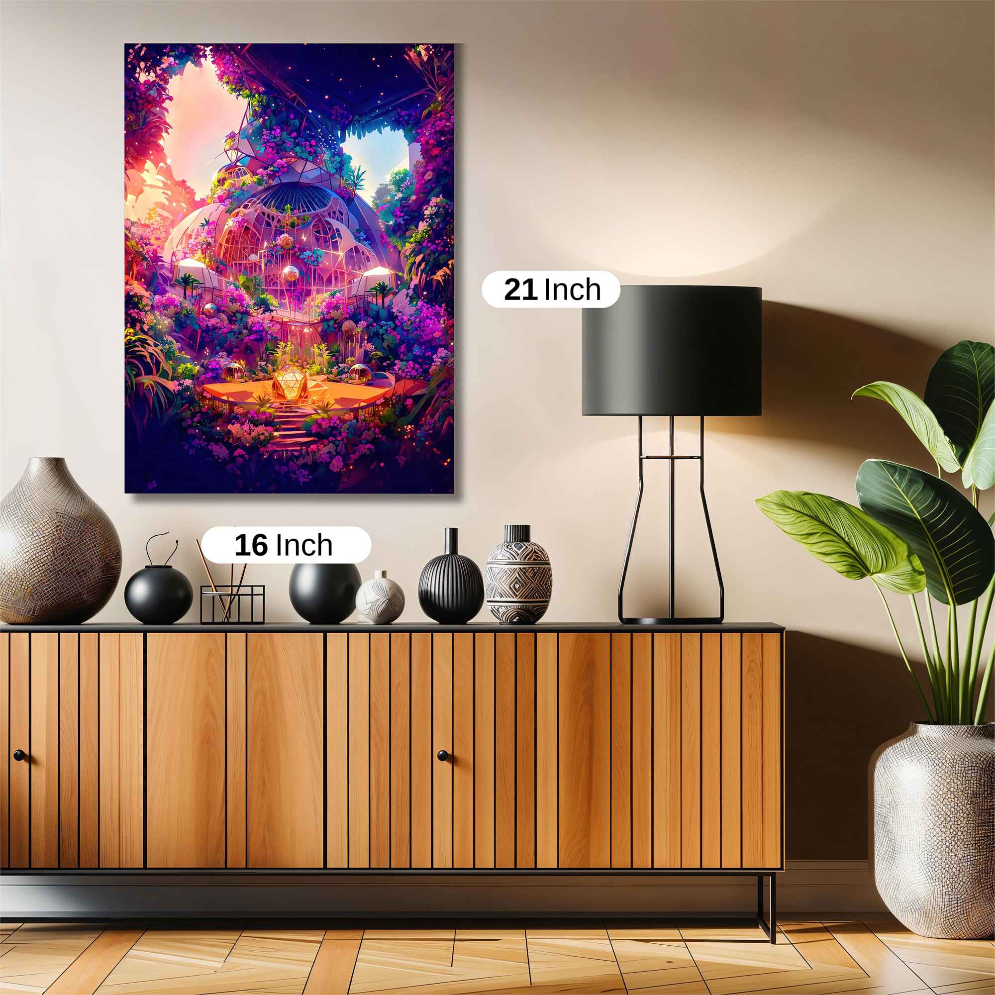 Floral Rapture Safe Wall Magnetic / M