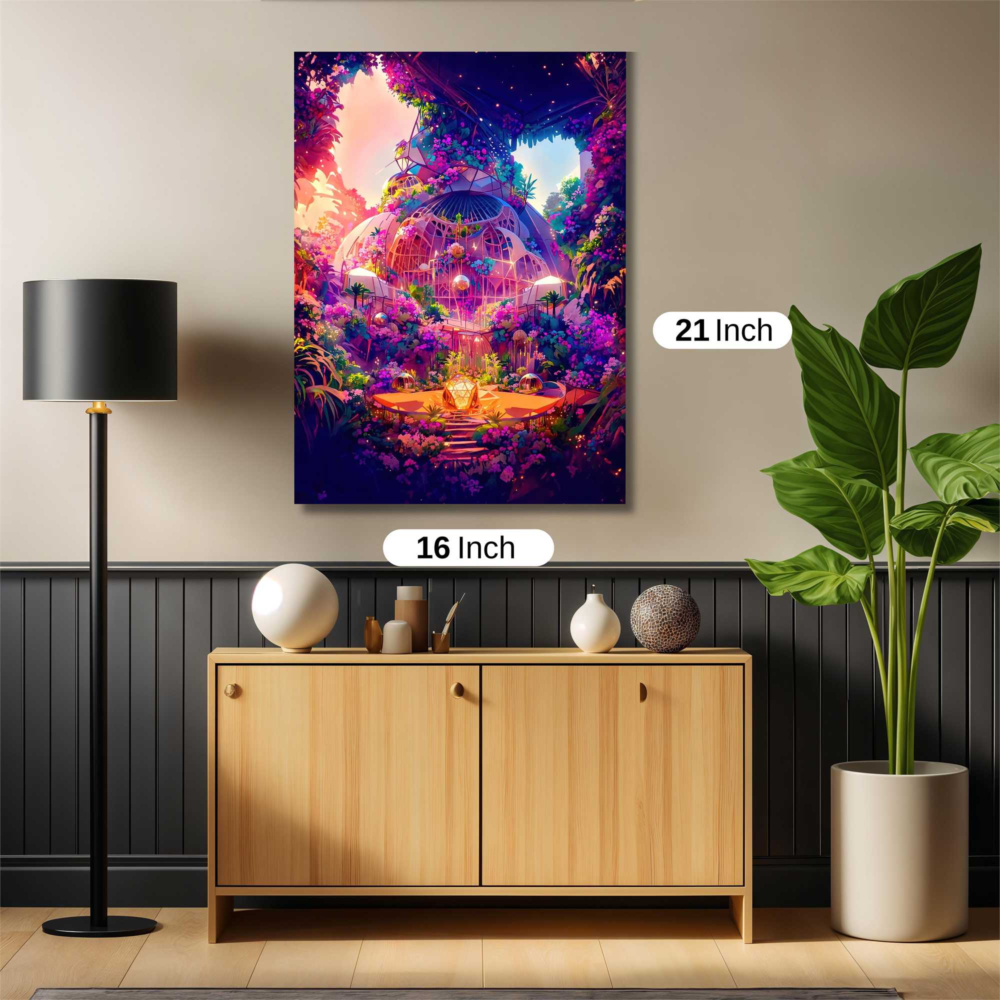 Floral Rapture Safe Wall Magnetic / M