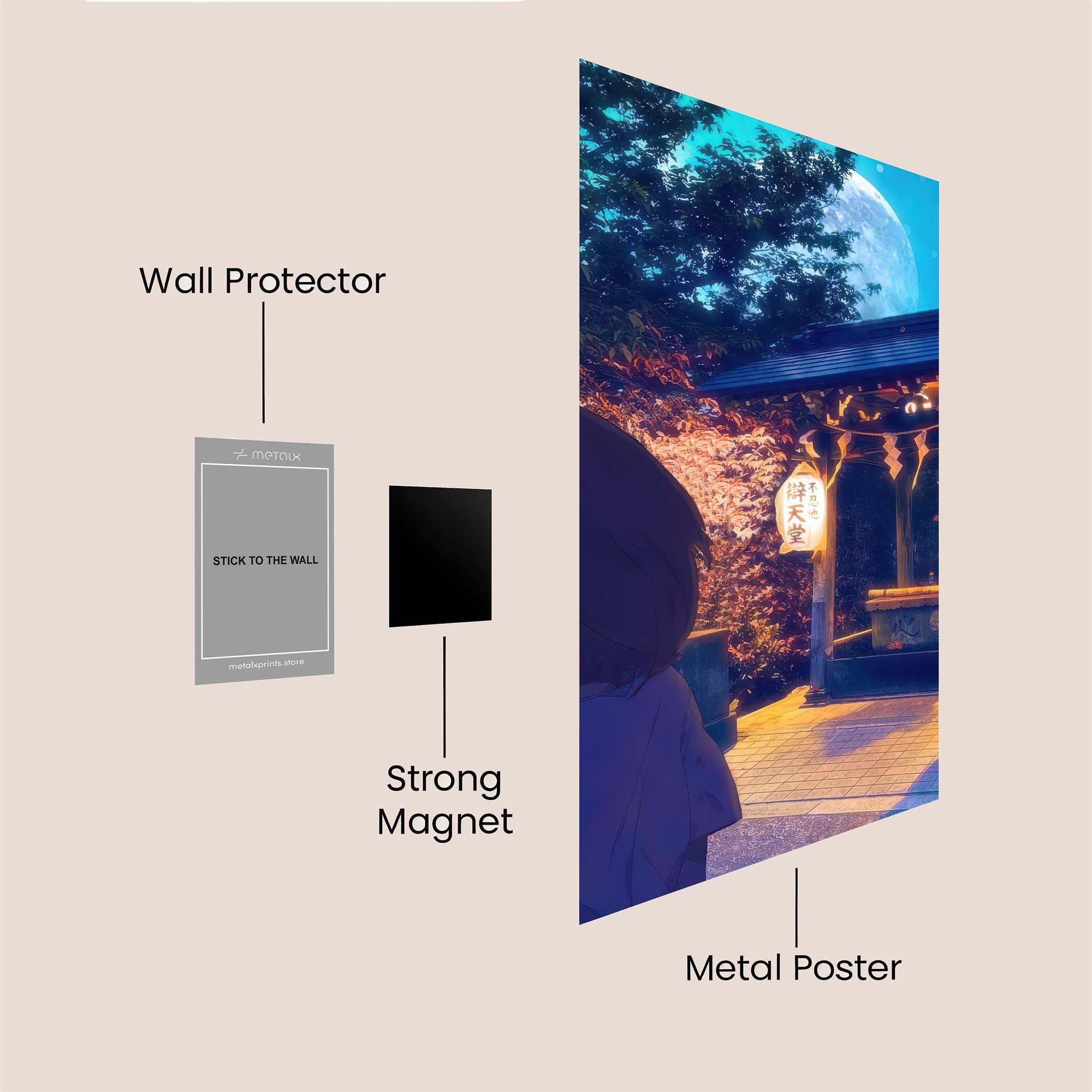 Eclipse Mechanism Safe Wall Magnetic / M