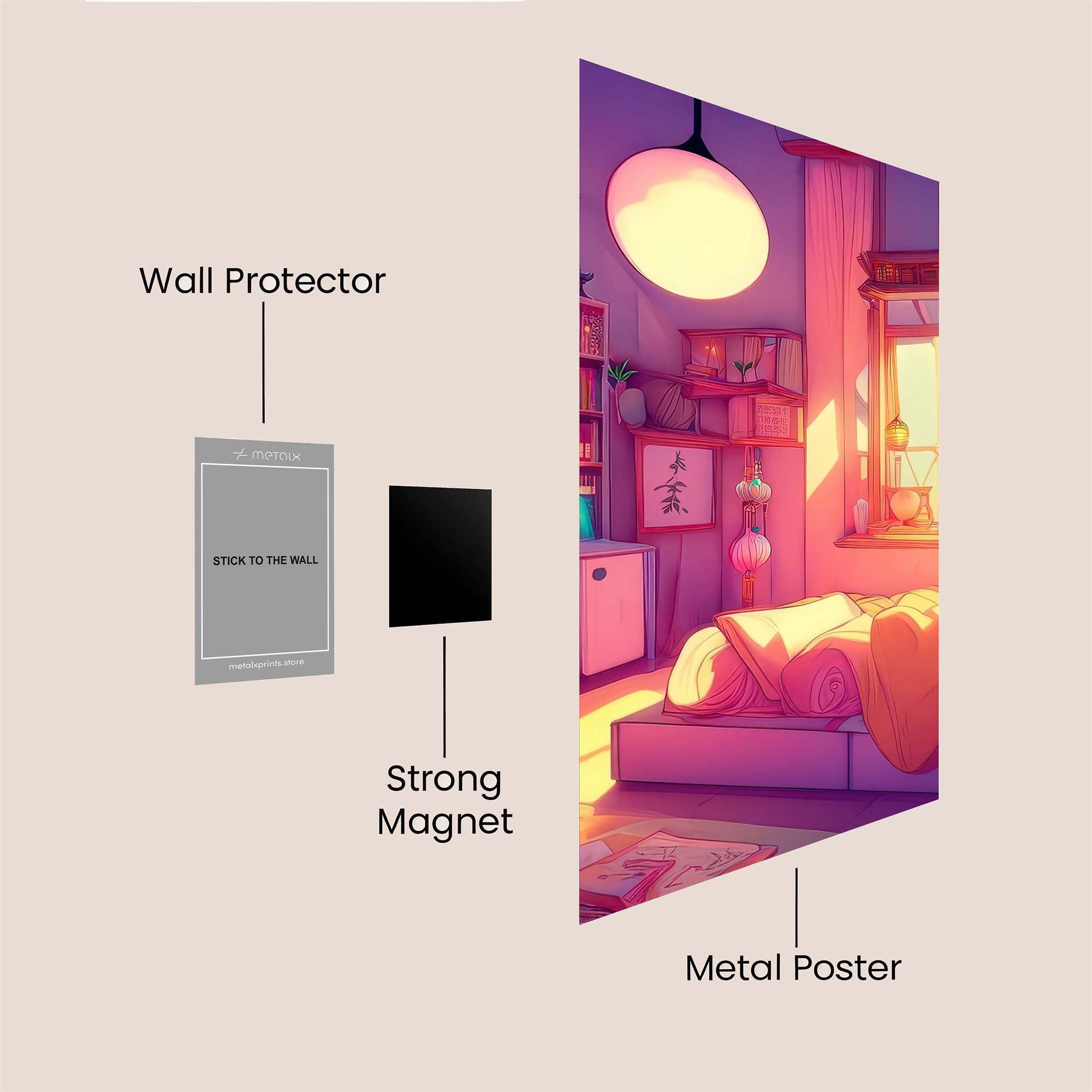 Sunrise Serenity Safe Wall Magnetic / M