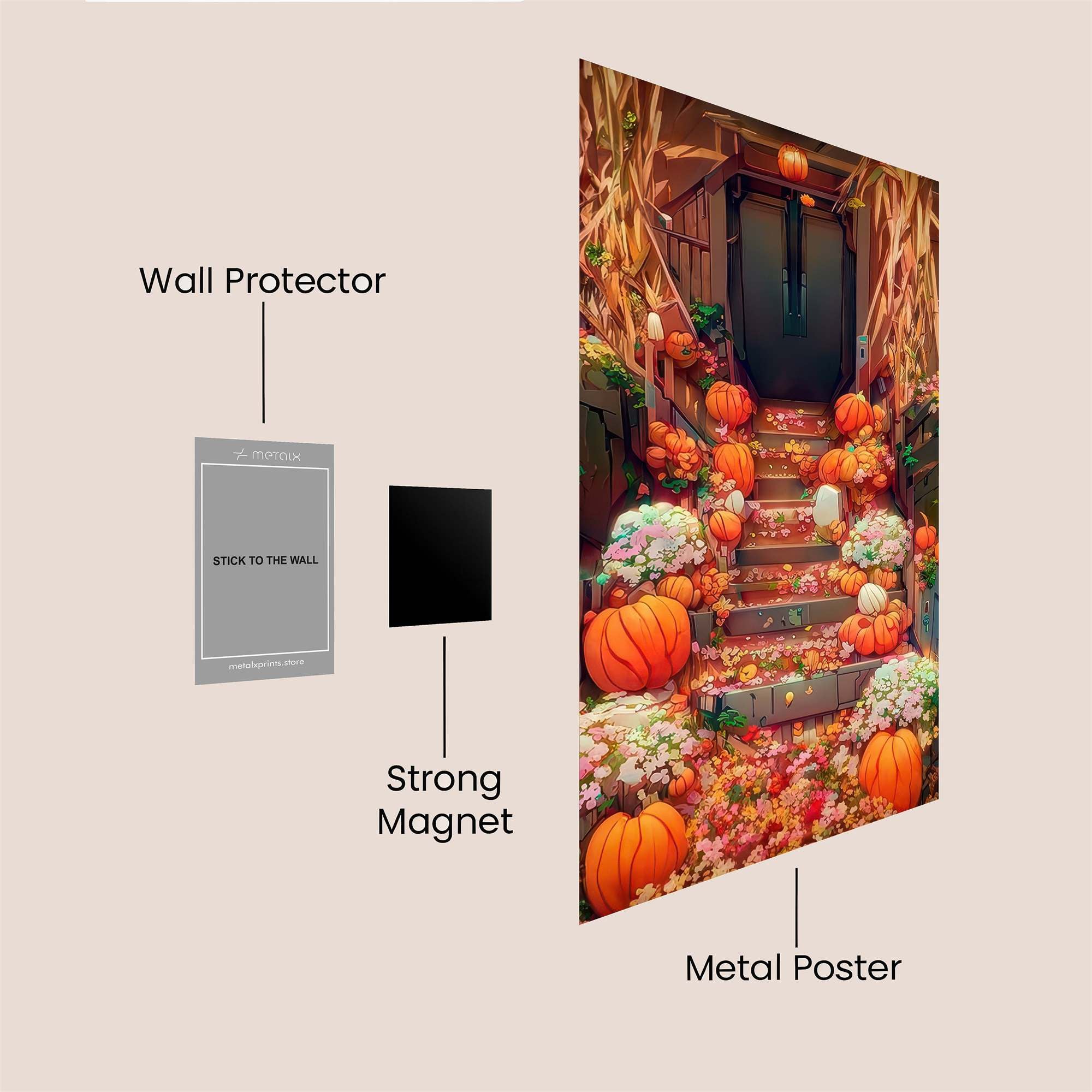 Harvest Whimsy Safe Wall Magnetic / M