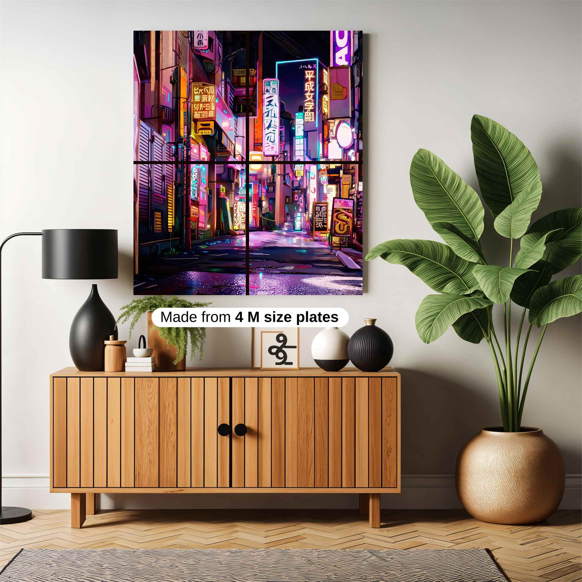 Neon Dreamscape Safe Wall Magnetic / M