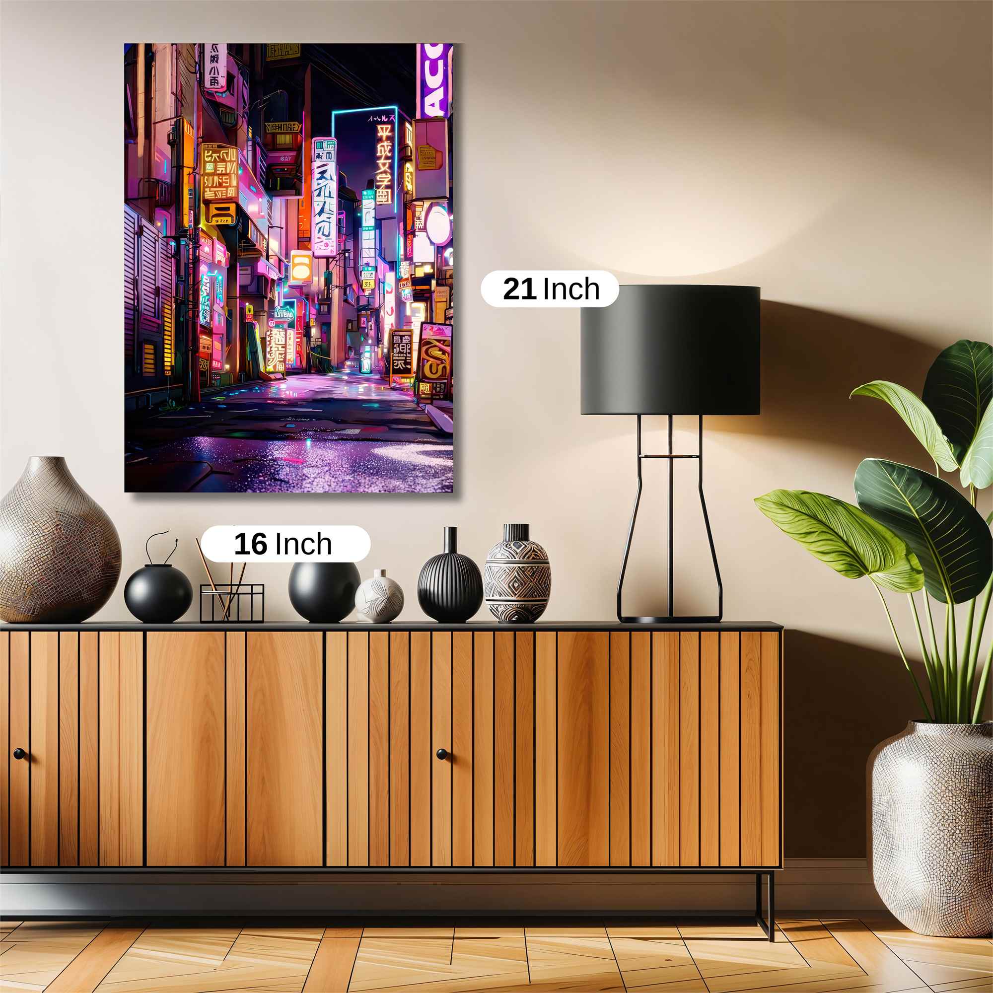 Neon Dreamscape Safe Wall Magnetic / M
