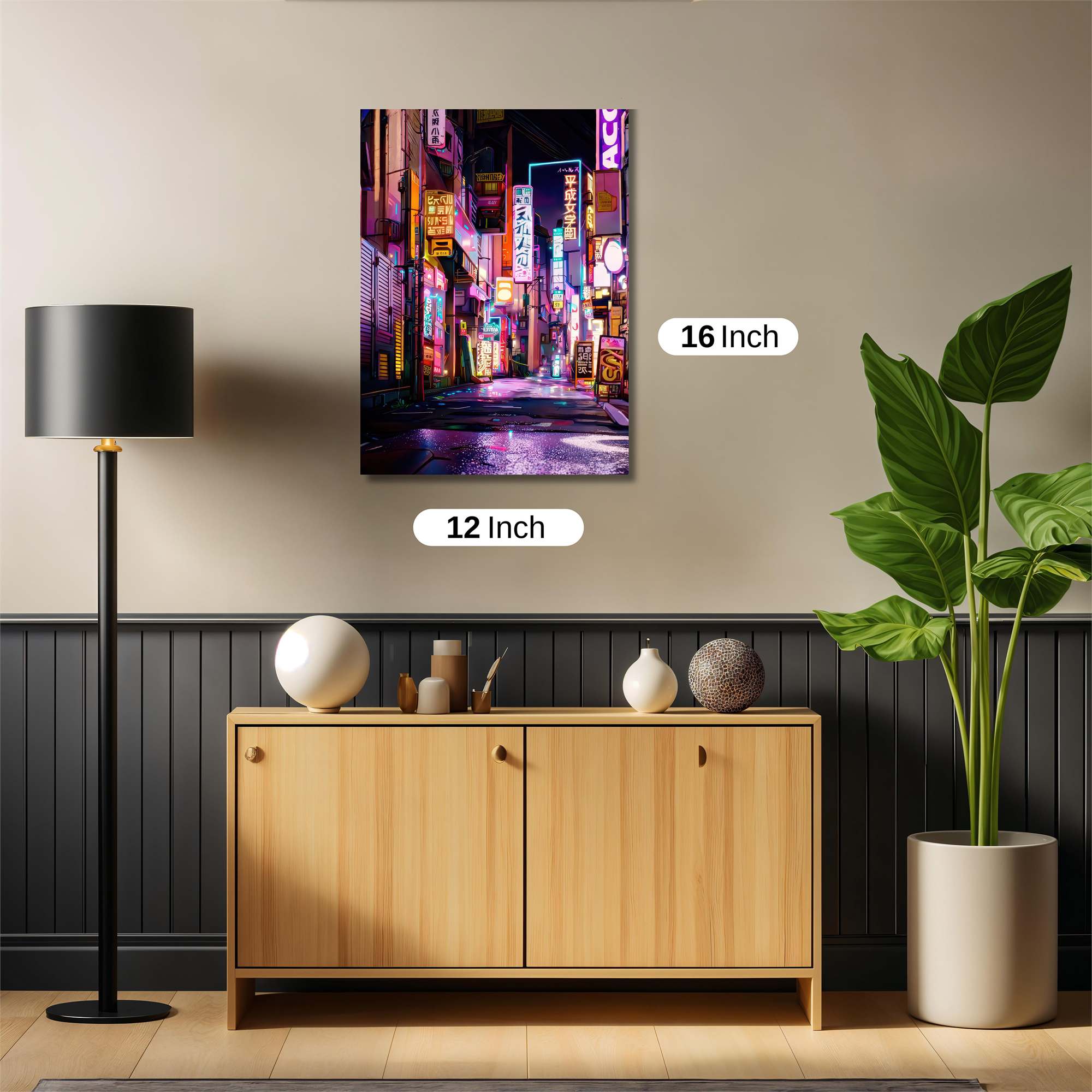 Neon Dreamscape Safe Wall Magnetic / M