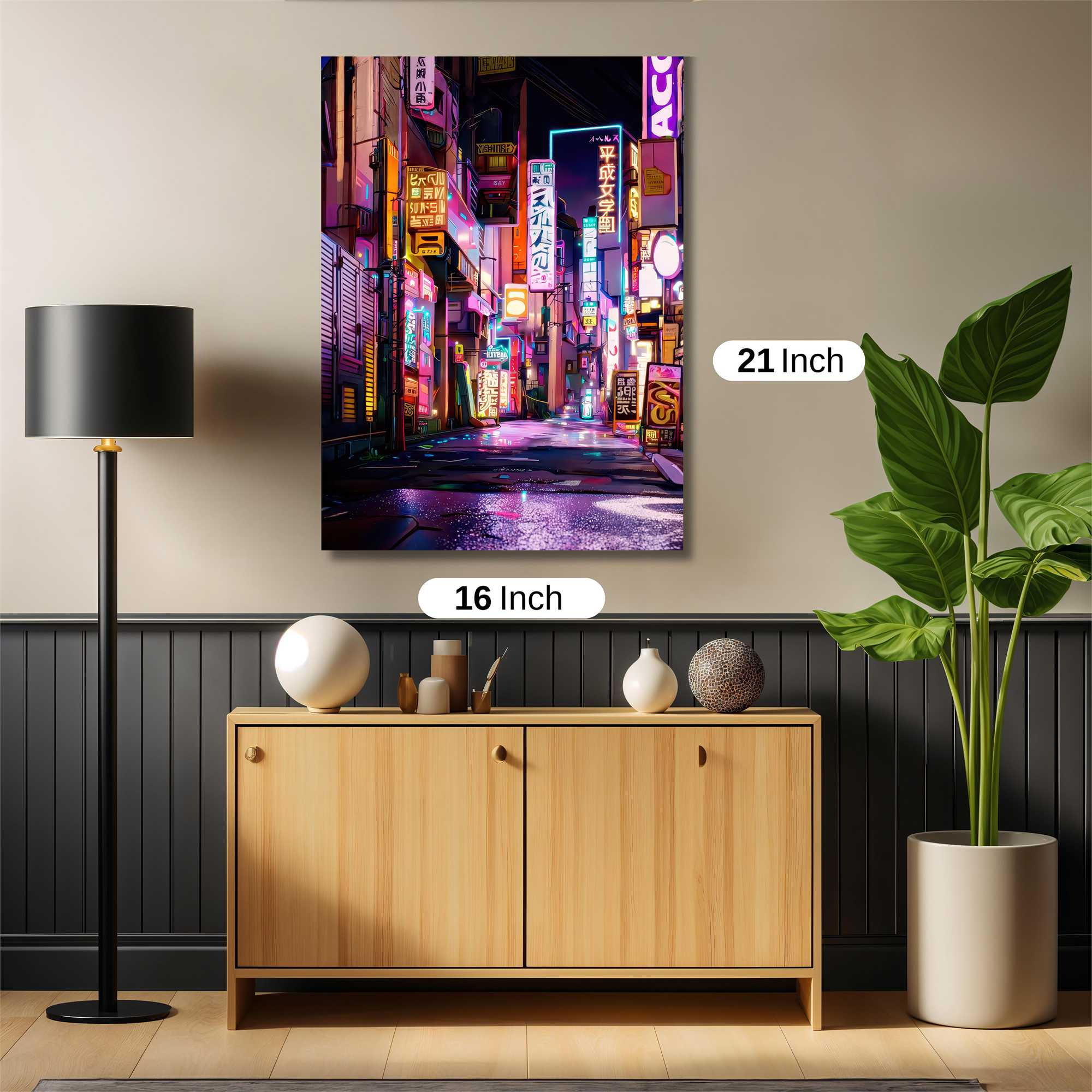 Neon Dreamscape Safe Wall Magnetic / M
