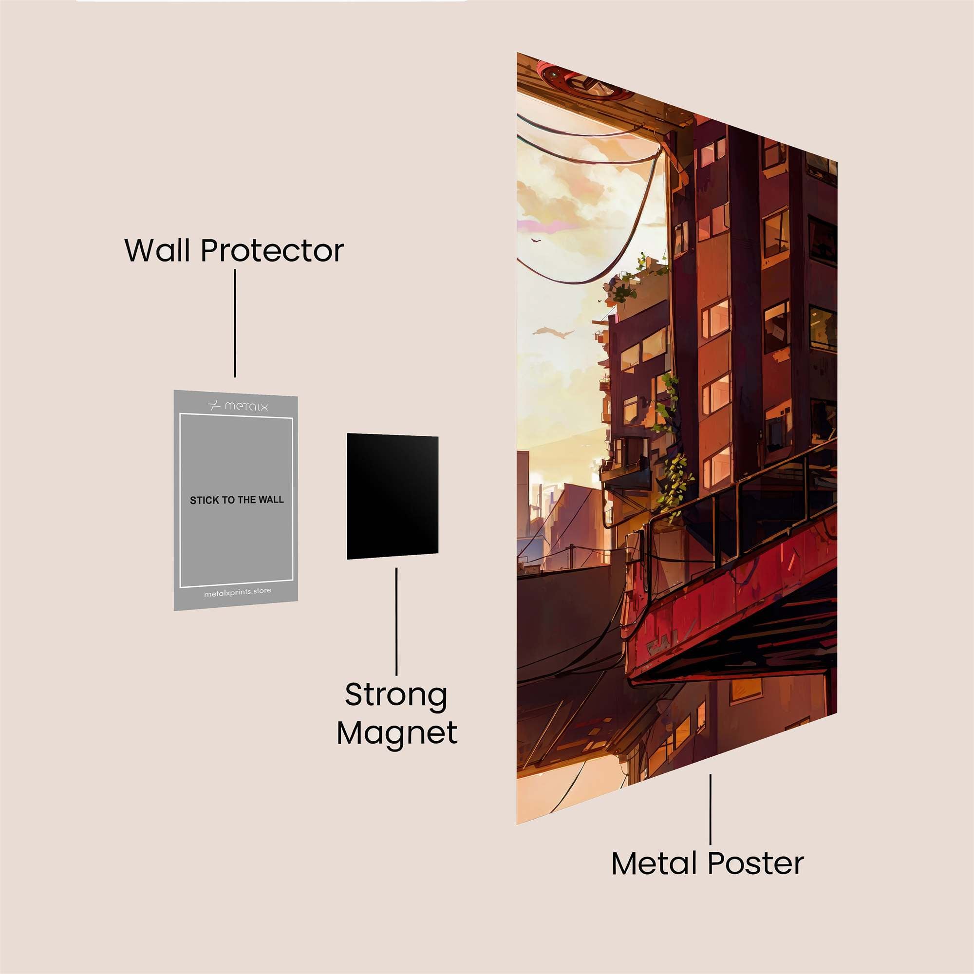 Cyber Serenity Safe Wall Magnetic / M