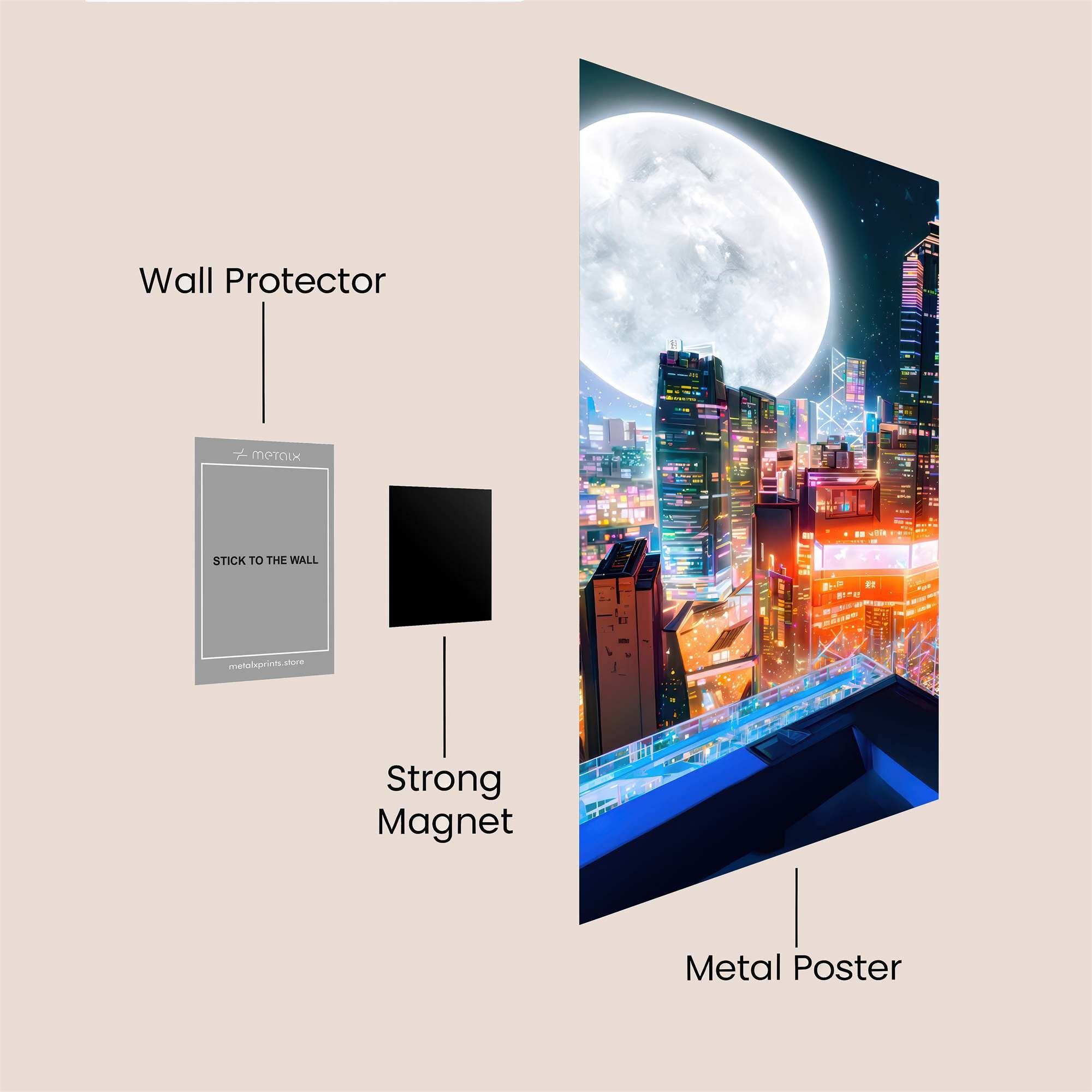 HongKong Dreamscape Safe Wall Magnetic / M