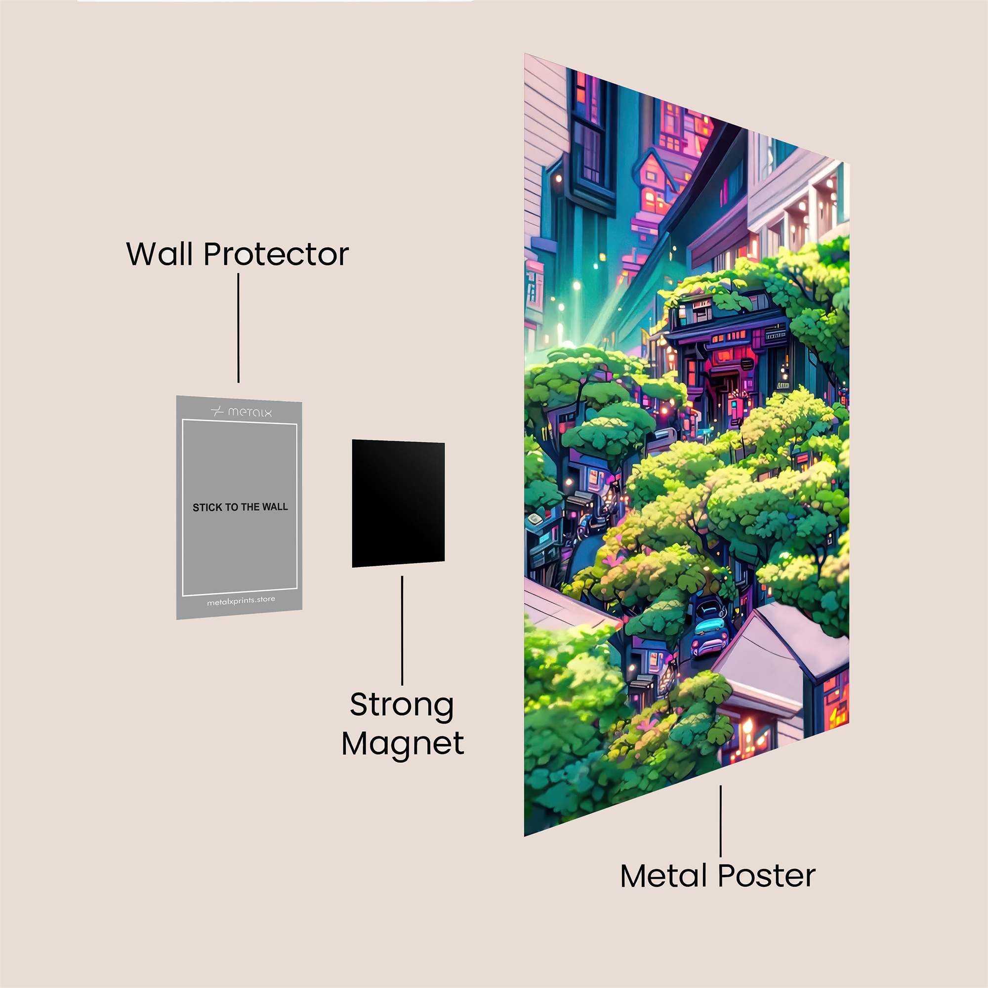Neon Oasis Safe Wall Magnetic / M