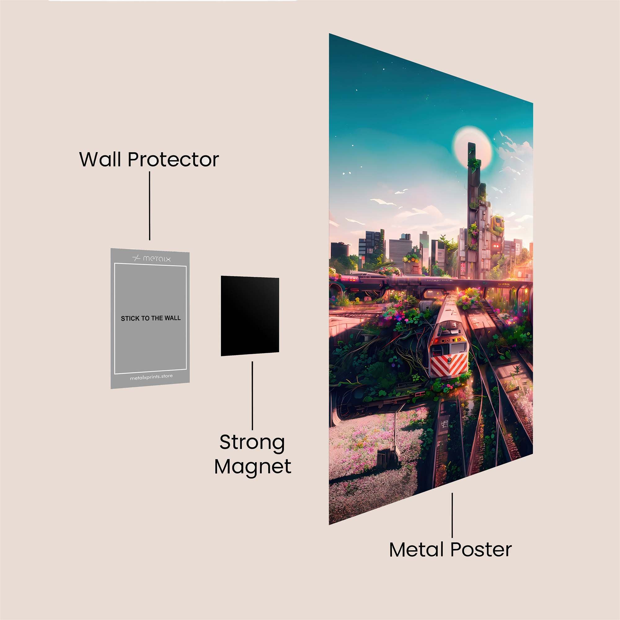 Futuristic Dawn Safe Wall Magnetic / M