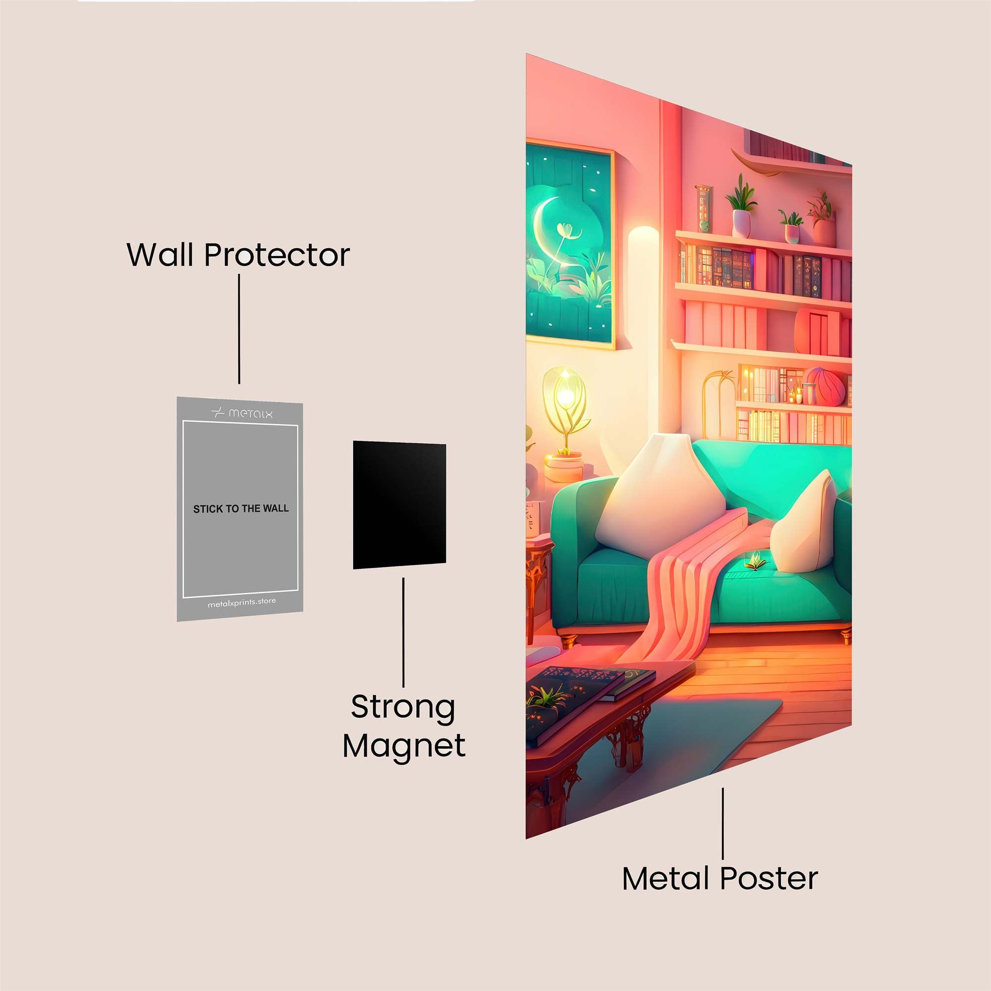 Moonlit Serenity Safe Wall Magnetic / M