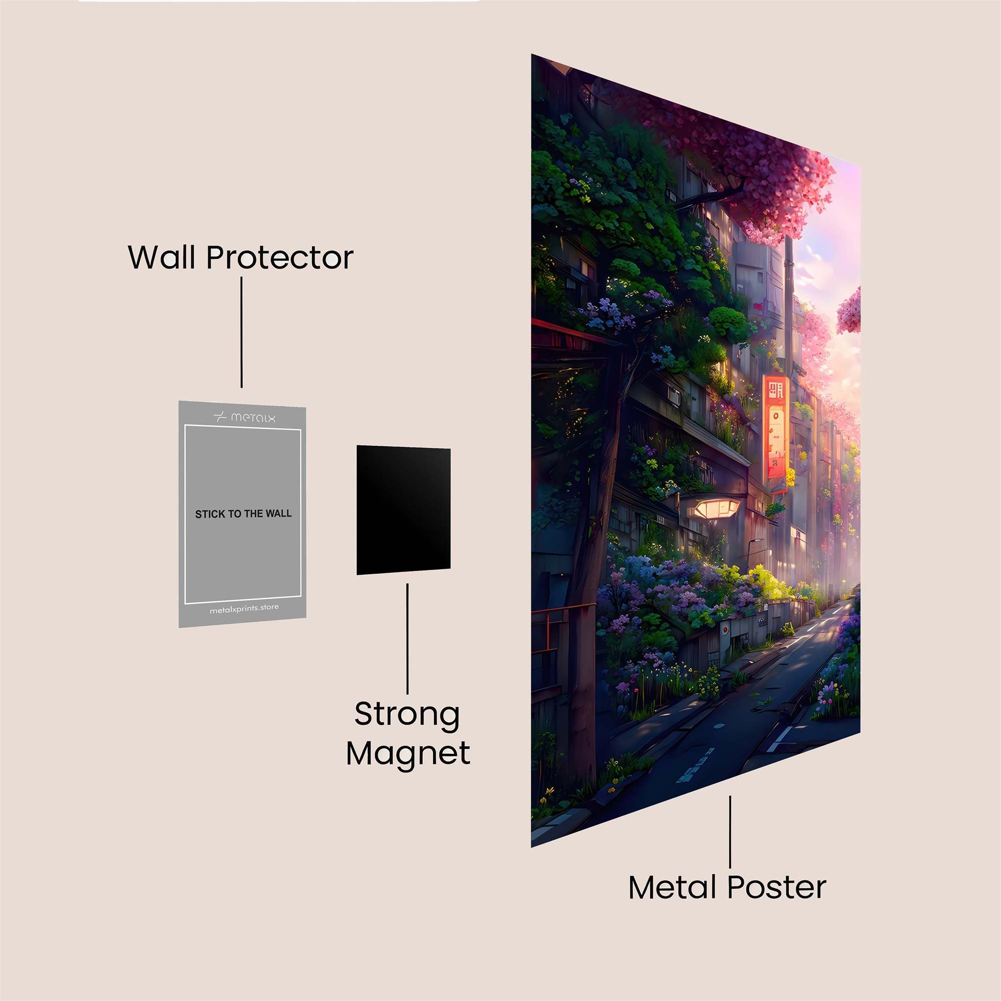 Blossom Serenity Safe Wall Magnetic / M