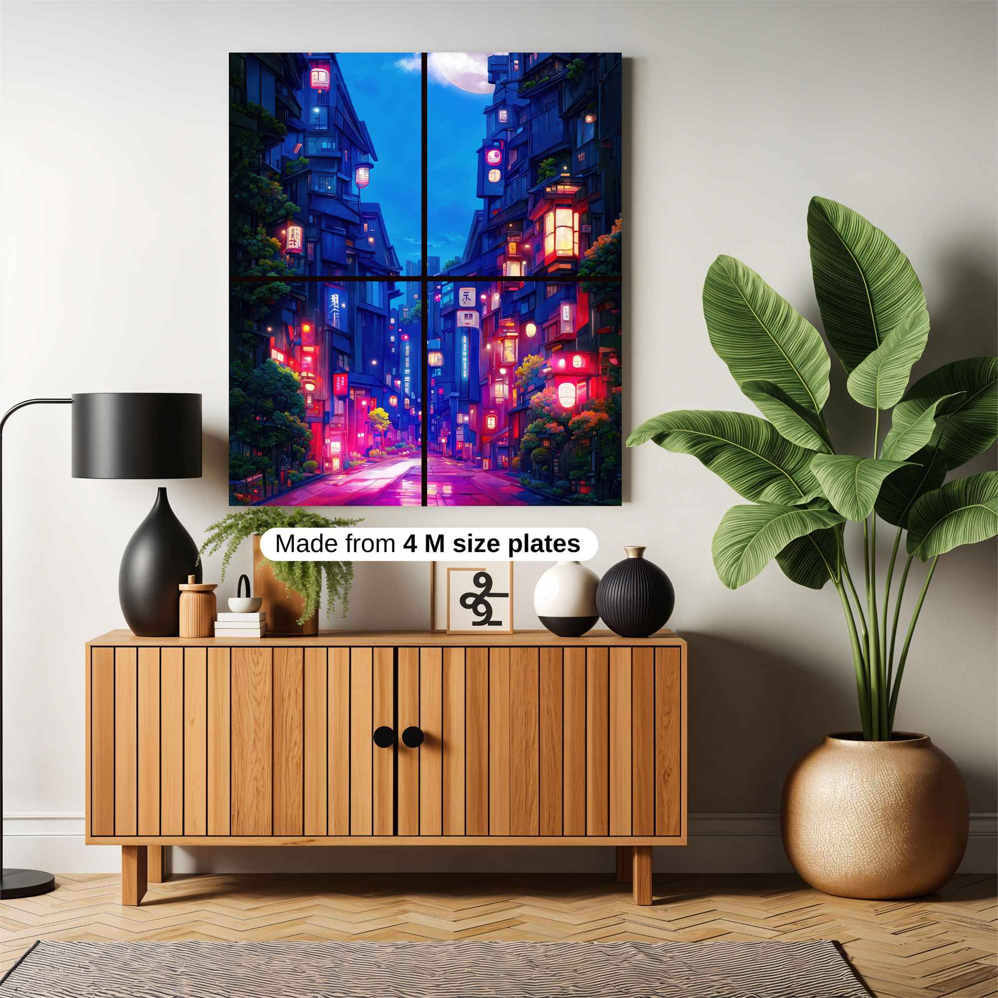 Neon Dreamscape Safe Wall Magnetic / M