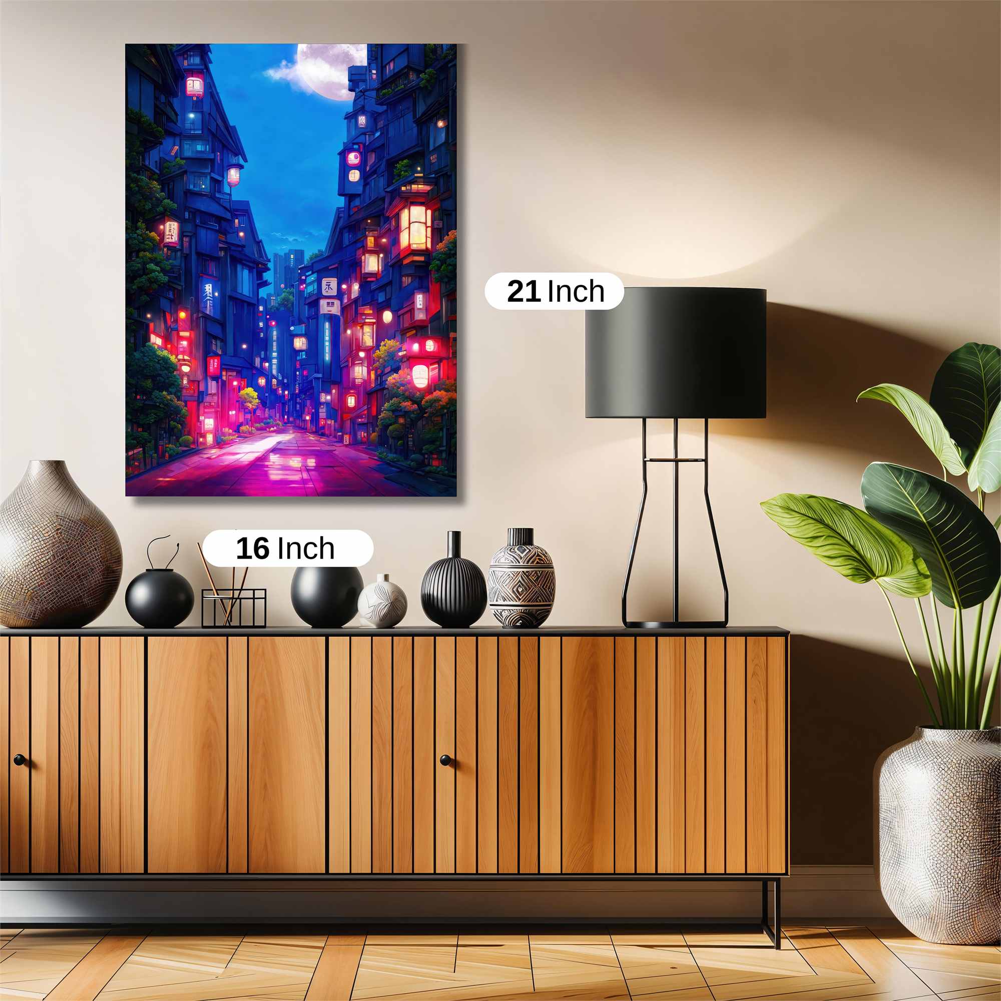 Neon Dreamscape Safe Wall Magnetic / M