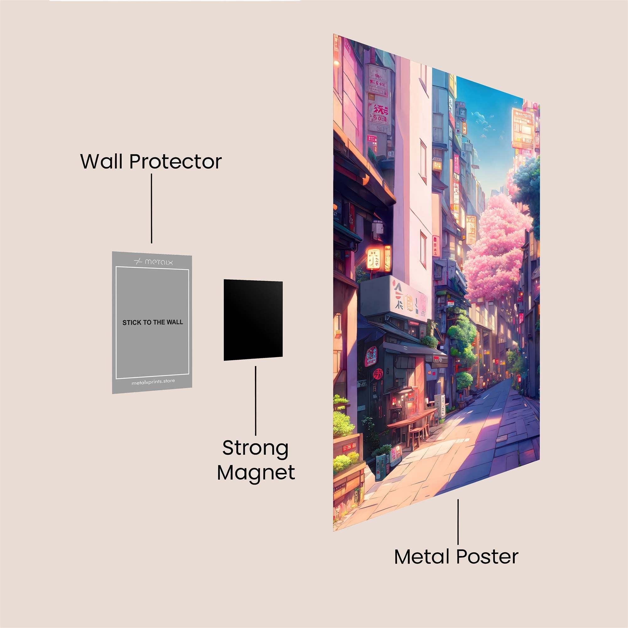 Sakura Serenity Safe Wall Magnetic / M