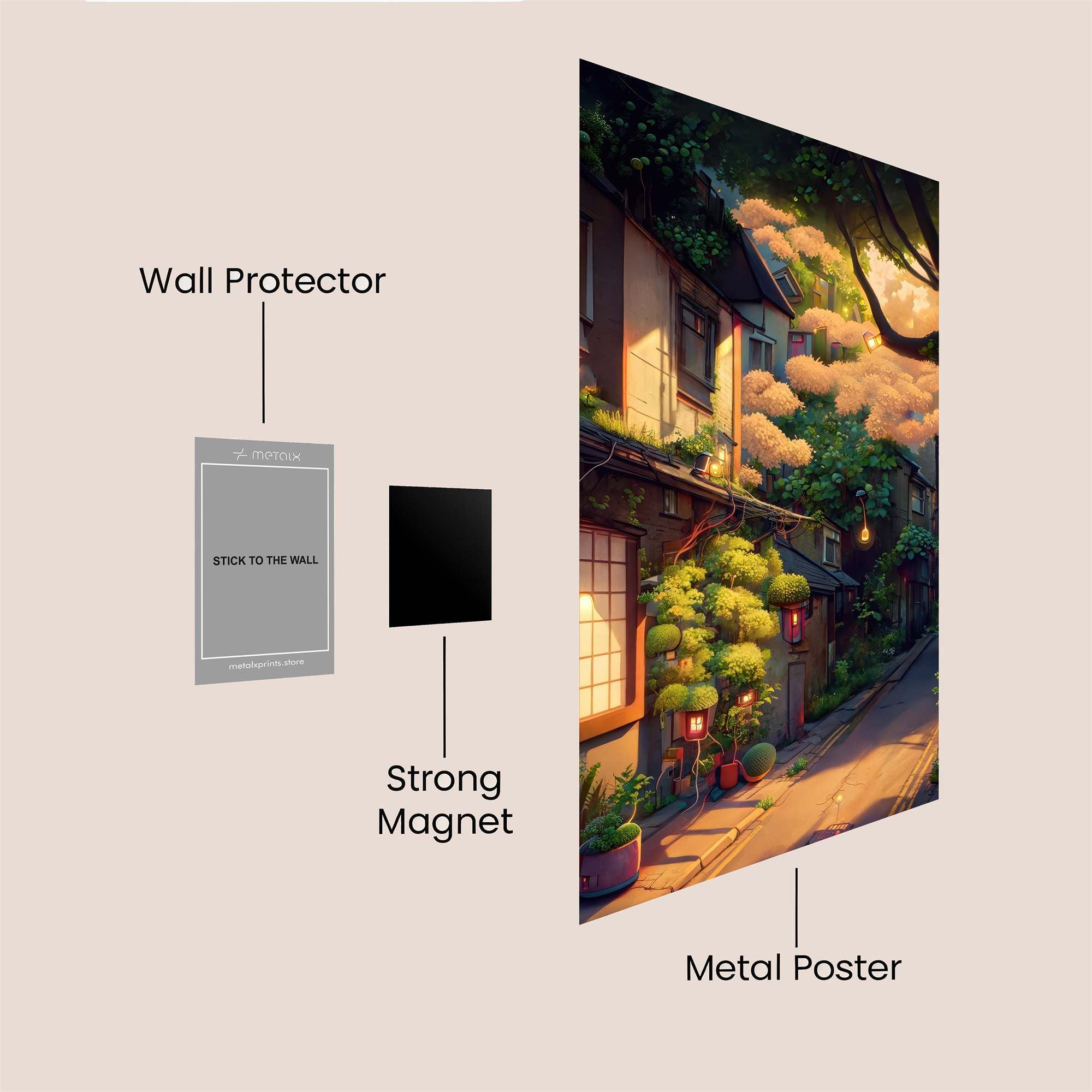 Sakura Serenity Safe Wall Magnetic / M