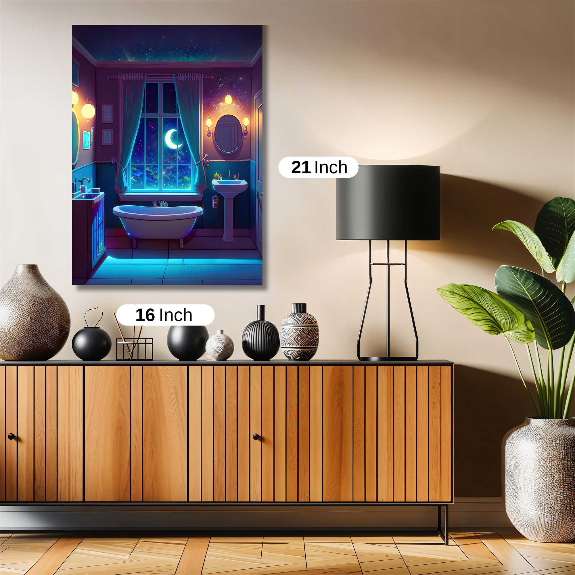 Moonlit Serenity Safe Wall Magnetic / M