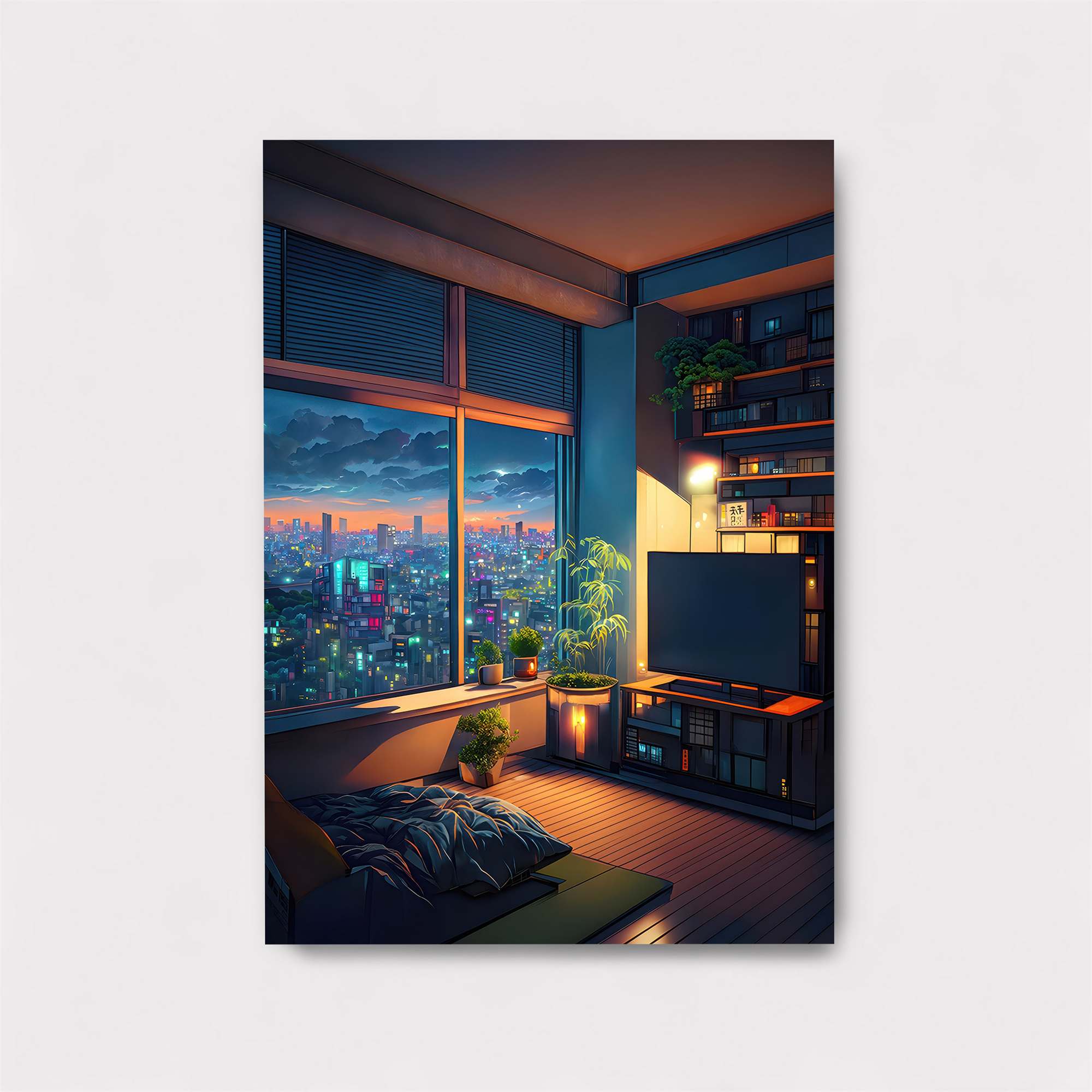 Cityscape Serenity Safe Wall Magnetic / M