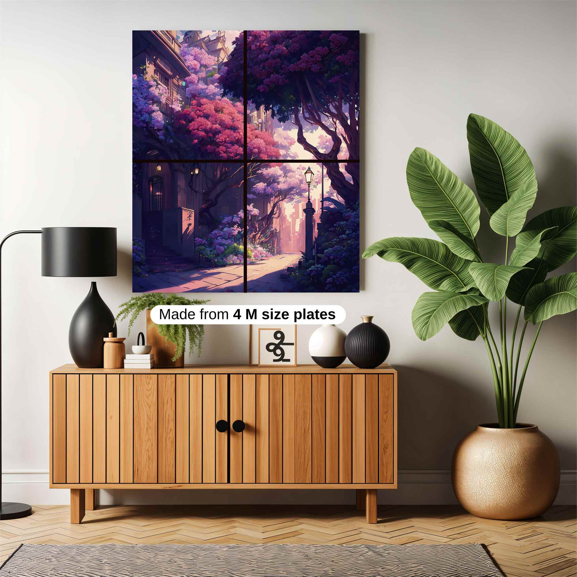 Floral Serenity Safe Wall Magnetic / M