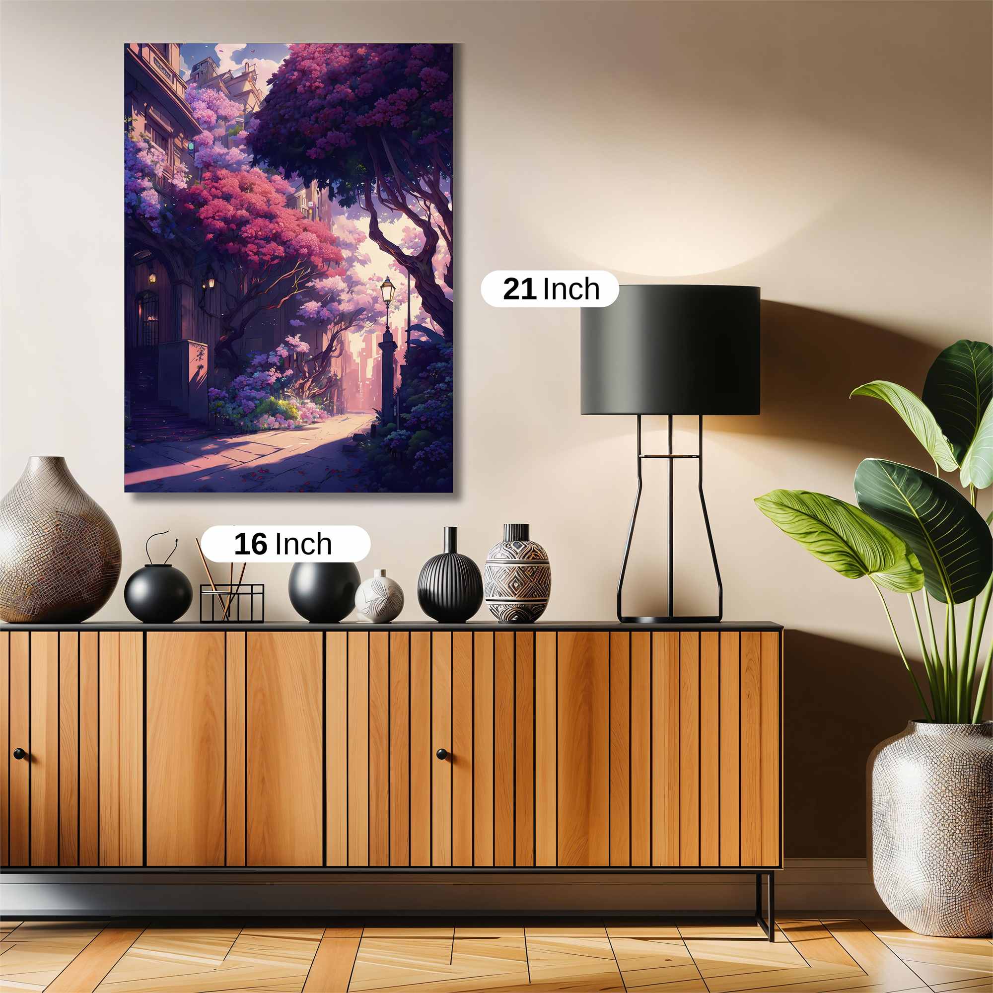 Floral Serenity Safe Wall Magnetic / M