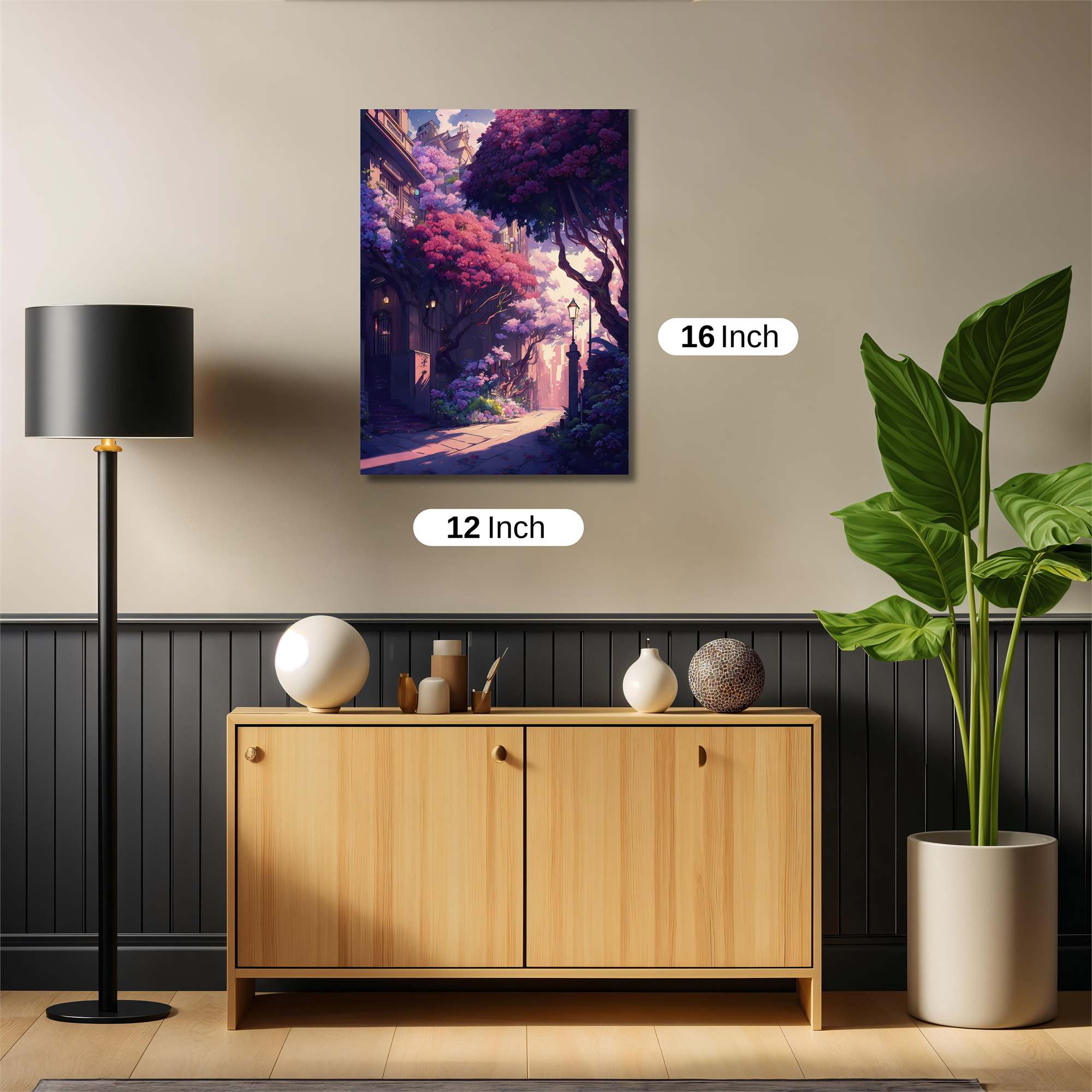 Floral Serenity Safe Wall Magnetic / M