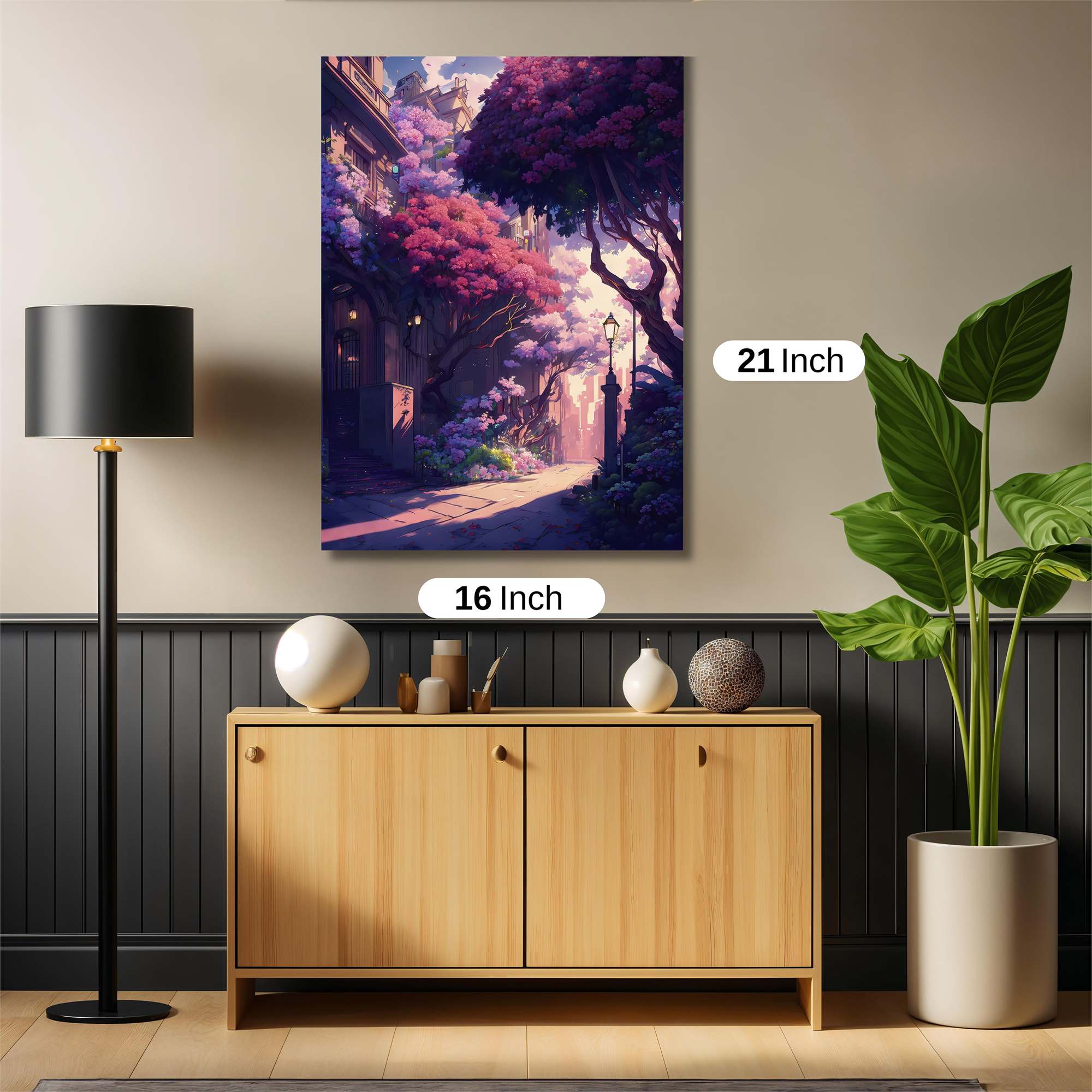 Floral Serenity Safe Wall Magnetic / M