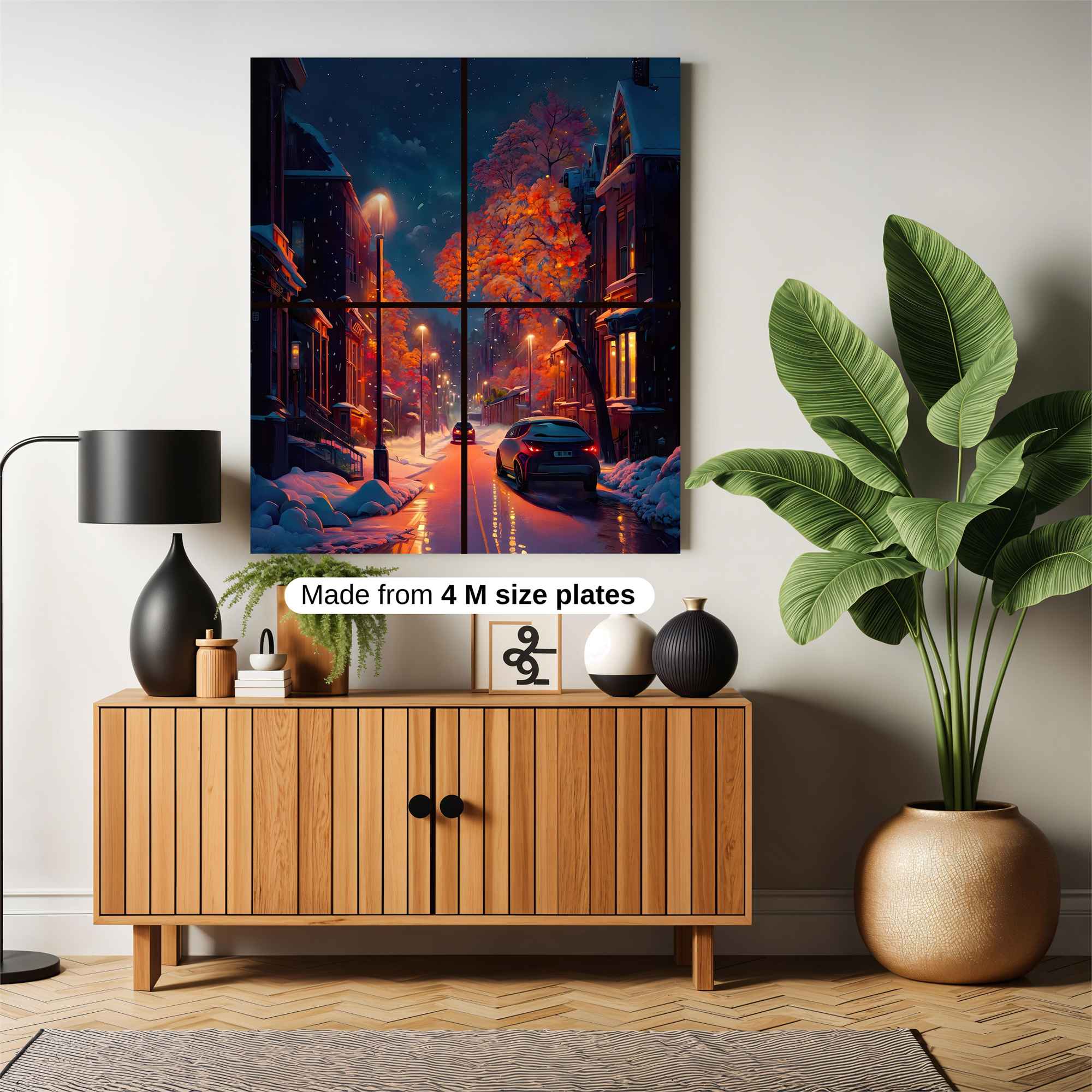 Snowfall Serenity Safe Wall Magnetic / M