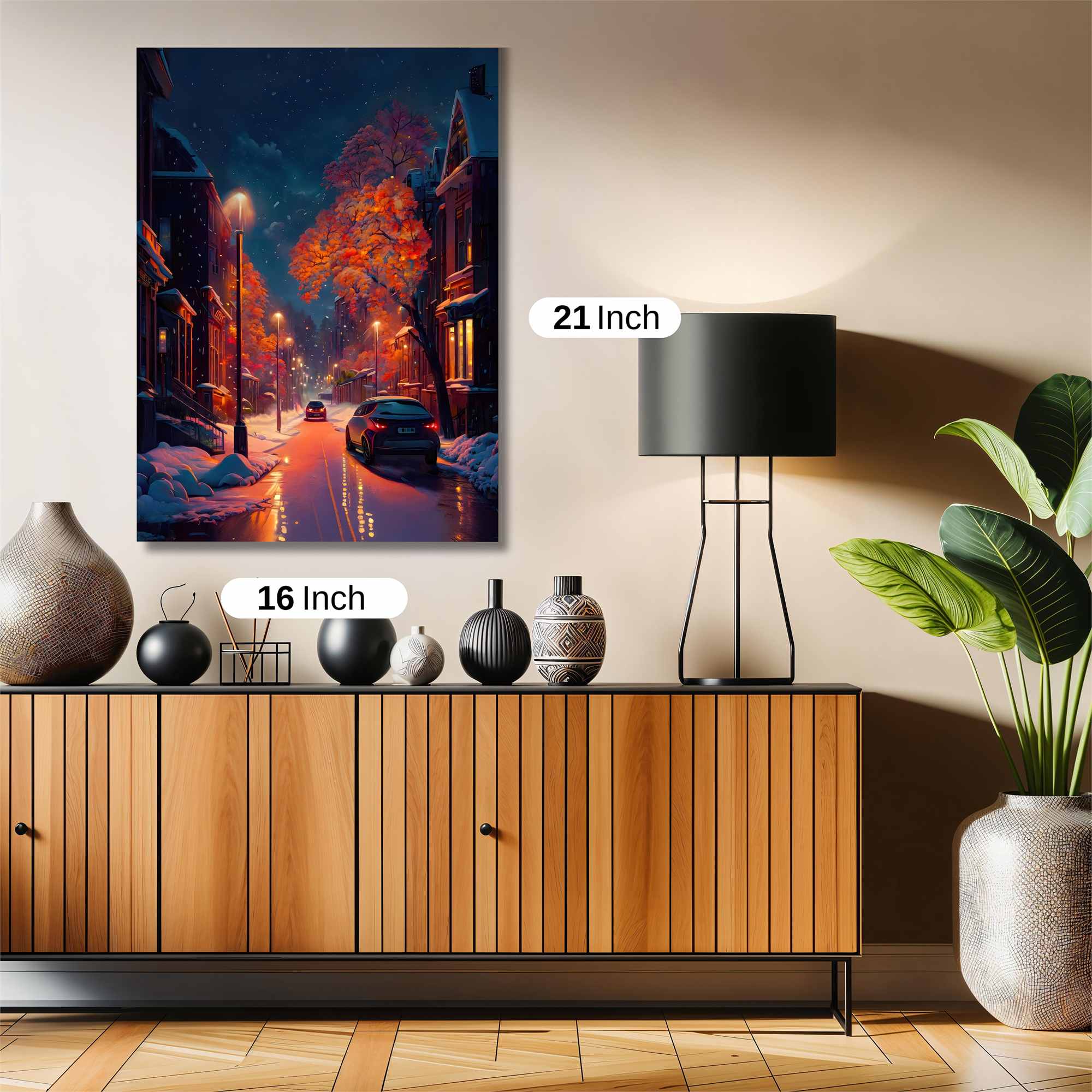 Snowfall Serenity Safe Wall Magnetic / M