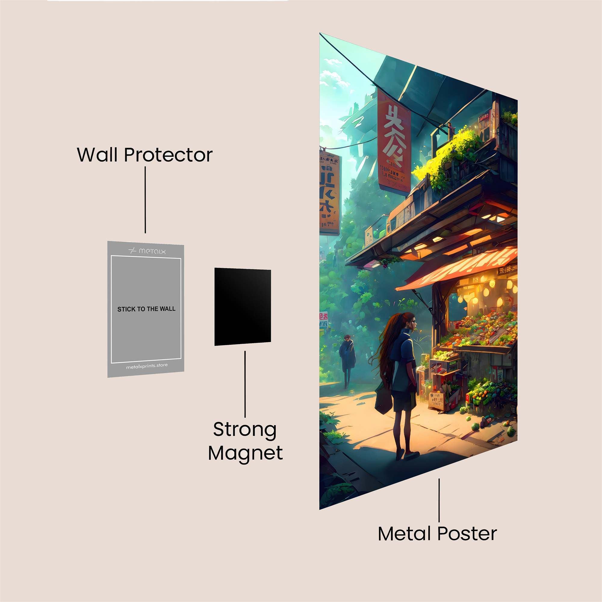 Neon Serenity Safe Wall Magnetic / M