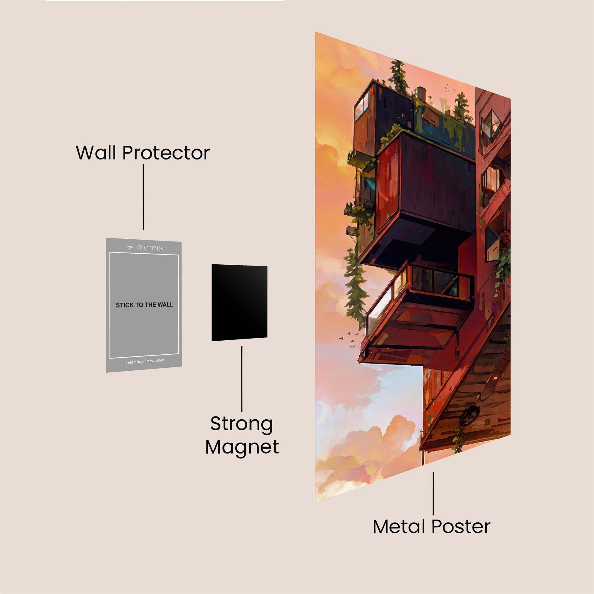 Urban Serenity Safe Wall Magnetic / M