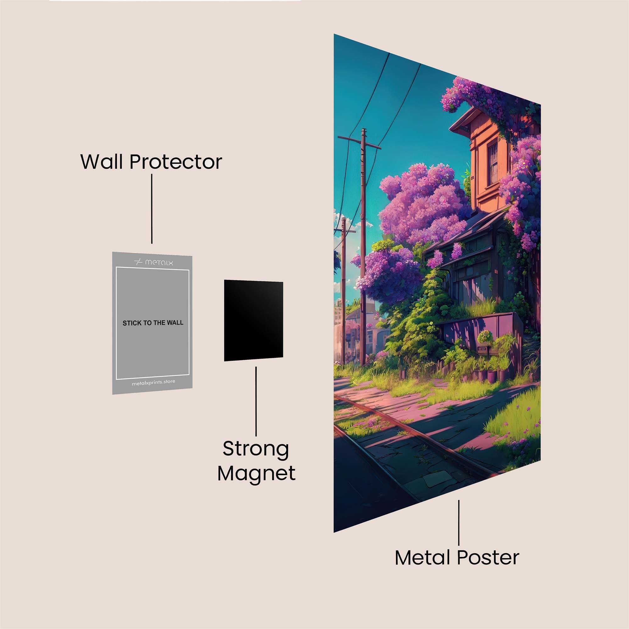 Jacaranda Dream Safe Wall Magnetic / M