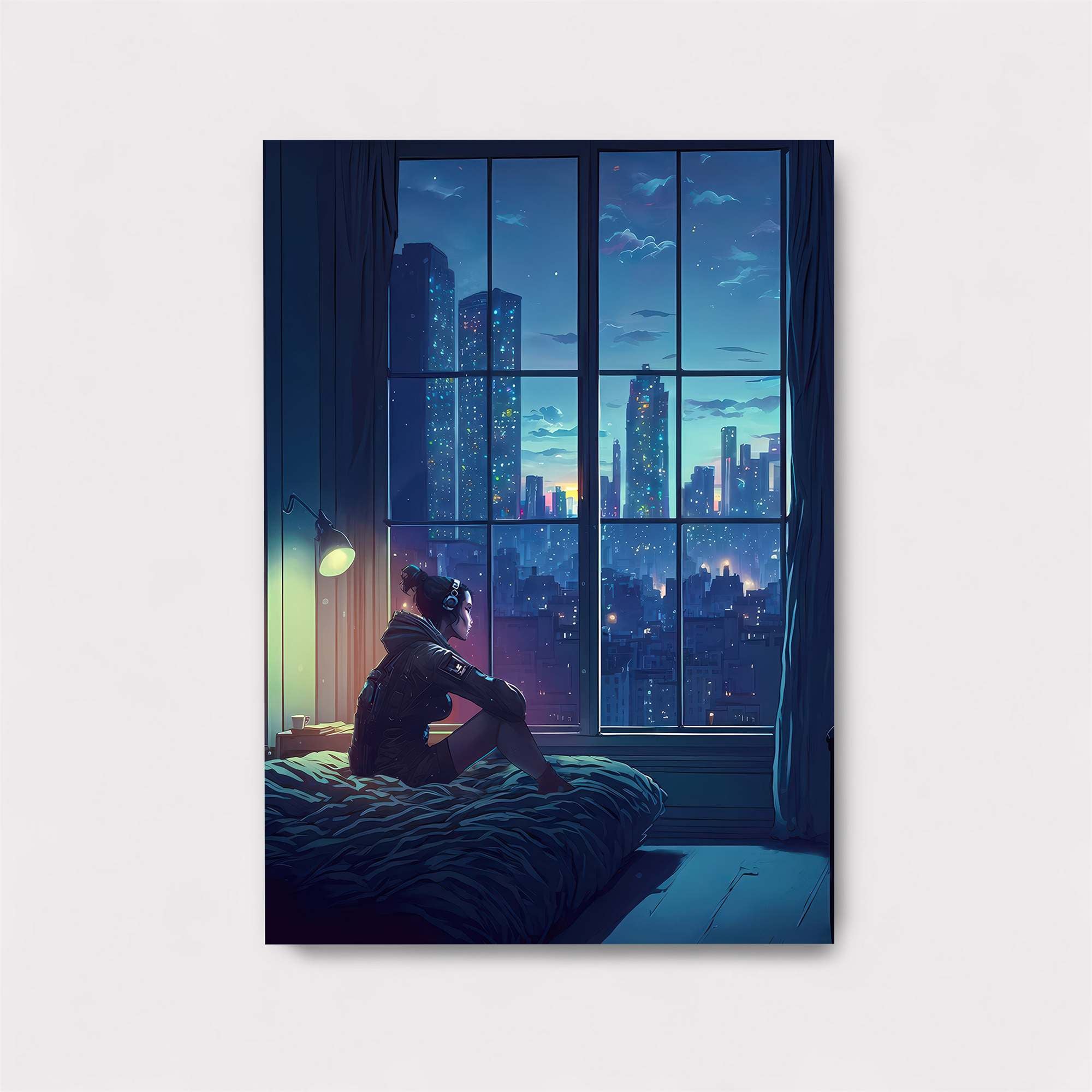 Cityscape Serenity Safe Wall Magnetic / M